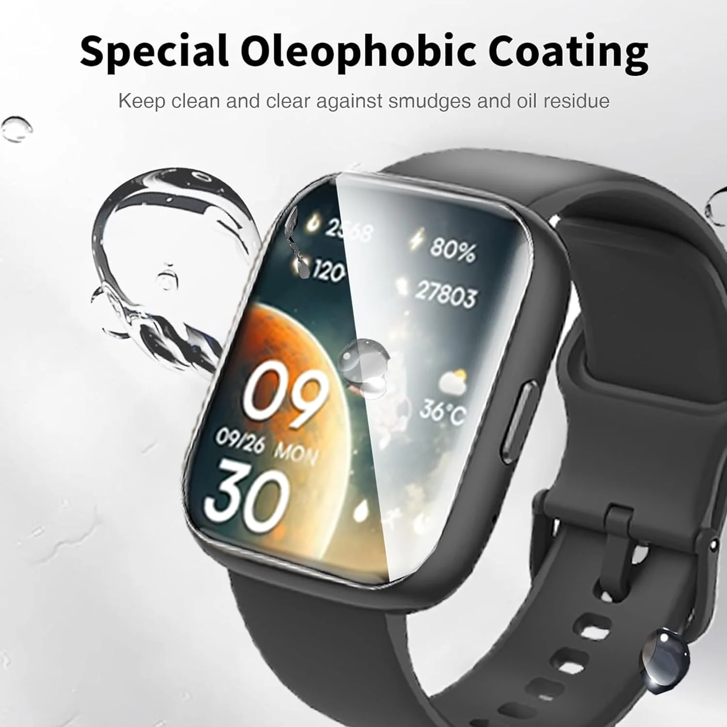 محافظ صفحه نمایش Blueshaweu سازگار با ساعت هوشمند Hama 1.65 اینچ 5000، محافظ صفحه نمایش TPU شفاف و انعطاف پذیر HD [بسته 6 عددی] سازگار با ساعت هوشمند Hama 5000 (شفاف)