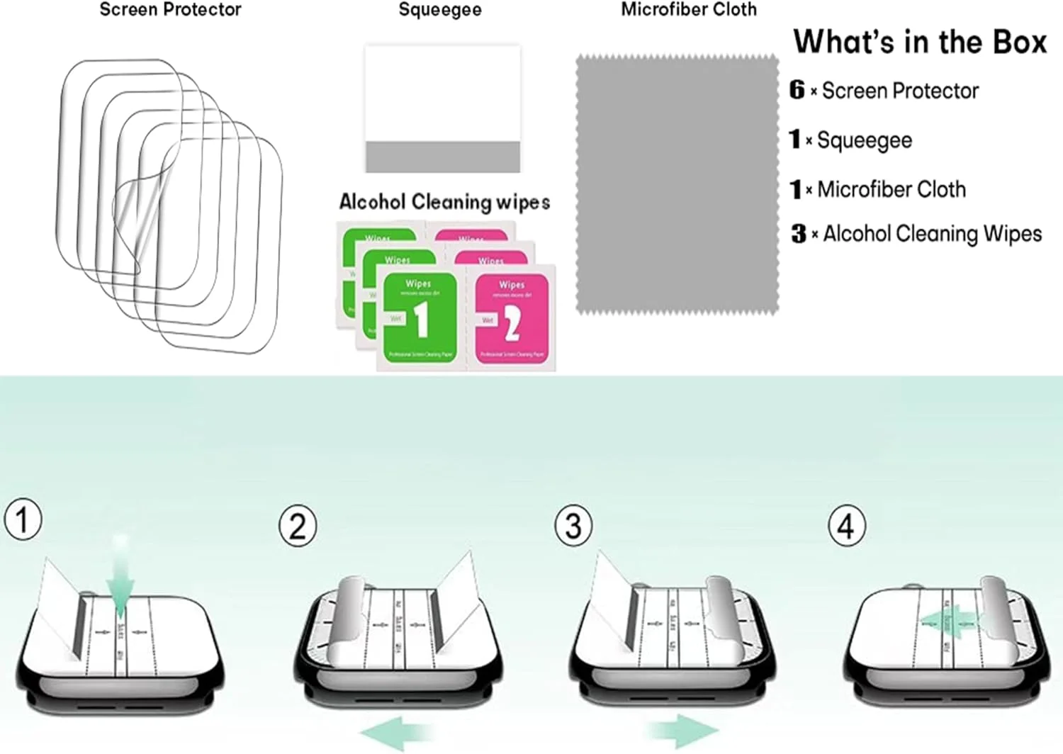 محافظ صفحه نمایش Blueshaweu سازگار با ساعت هوشمند CASCHO مدل P98 با صفحه نمایش 1.96 اینچی، محافظ صفحه نمایش TPU شفاف و انعطاف پذیر HD [بسته 6 عددی] برای ساعت هوشمند CASCHO P98 (شفاف)