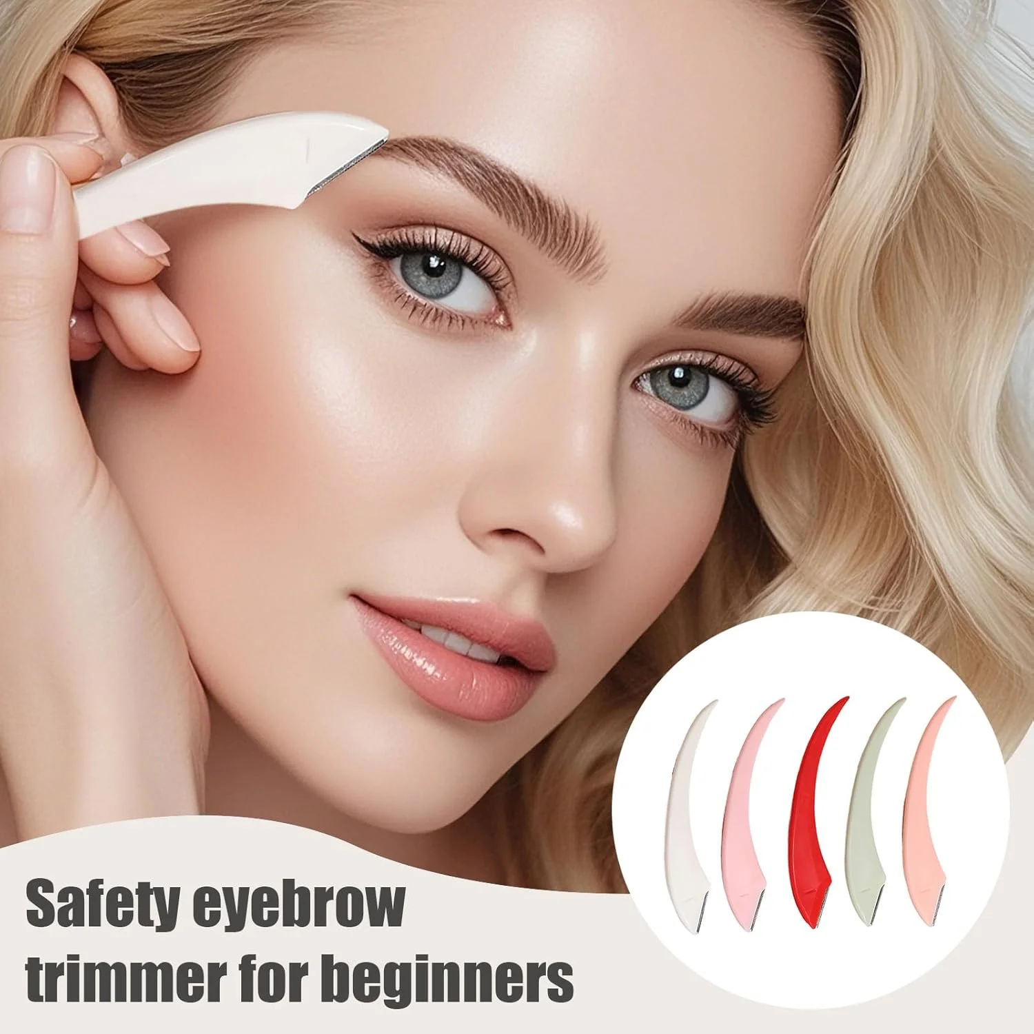 فرم دهنده ابرو | ست 5 عددی موچین ابرو دستی زنانه، ابزار آرایشی فرم دهنده قابل استفاده مجدد برای منزل، دفتر کار، دختران نوجوان، تعطیلات، سالن، آقایان و بانوان