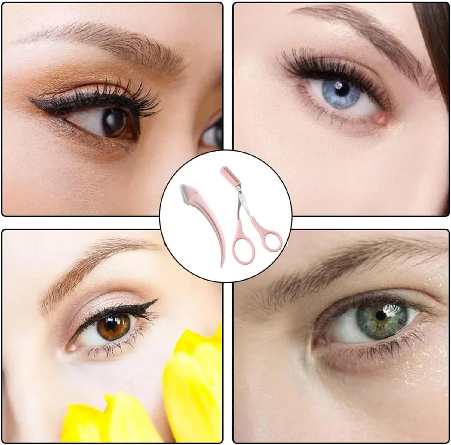 ست قیچی و تیغ ابرو 6 تکه، ابزار حرفه ای و دقیق برای فرم دادن و مرتب کردن ابرو به همراه شانه، مناسب برای آقایان، بانوان و افراد مبتدی ست قیچی و تیغ ابرو 6 تکه، ابزار حرفه ای و دقیق برای فرم دادن و مرتب کردن ابرو به همراه شانه، مناسب برای آقایان، بانوان و افراد مبتدی