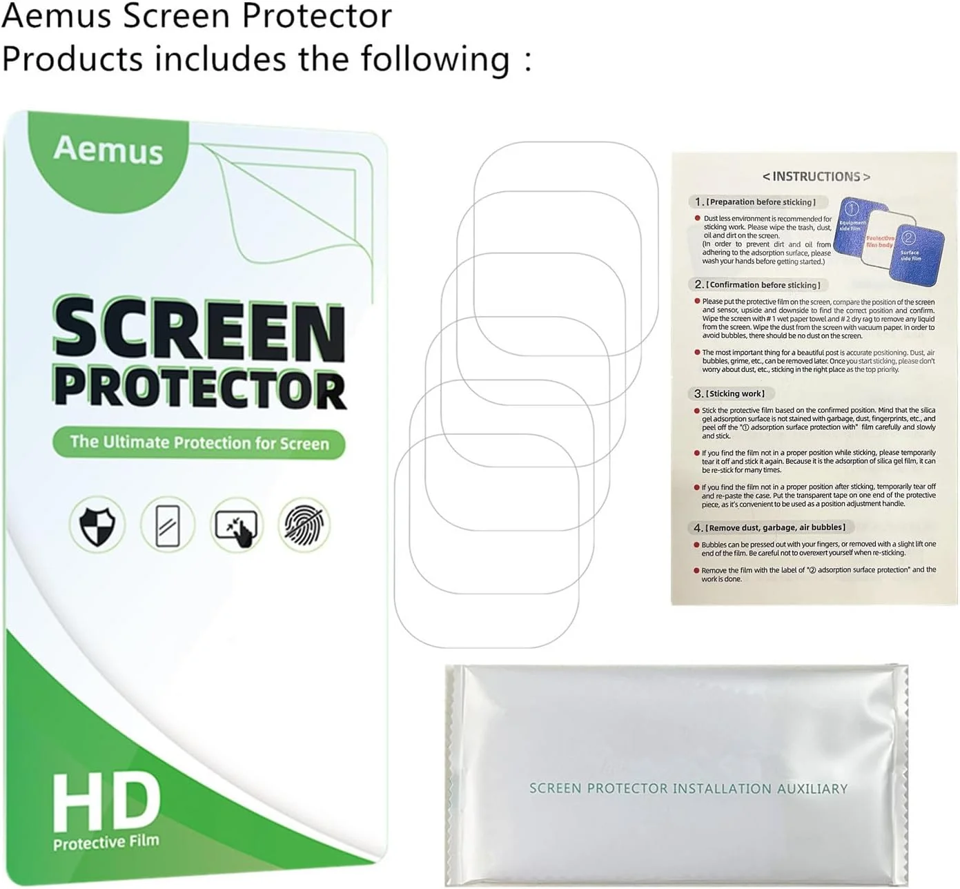 محافظ صفحه نمایش Aemus سازگار با ساعت هوشمند نظامی Hvlgmrc 1.96 اینچ (بسته 6 عددی) سازگار با محافظ صفحه نمایش ساعت هوشمند MASVVPI، Azgqswr، Ypaddbu P66