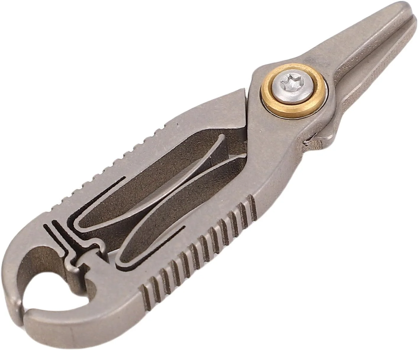 قیچی موی بینی Domary، ابزار پیرایش بادوام با نوک گرد آلیاژ تیتانیوم، قابل حمل برای آقایان و بانوان قیچی موی بینی Domary، ابزار پیرایش بادوام با نوک گرد آلیاژ تیتانیوم، قابل حمل برای آقایان و بانوان