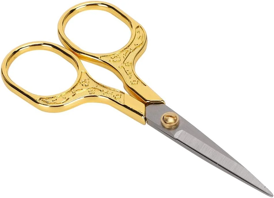 قیچی خیاطی قدیمی Tnfeeon، قیچی گلدوزی برای خیاطی، گلدوزی، کارهای هنری خانگی، استفاده روزمره (طلایی) قیچی خیاطی قدیمی Tnfeeon، قیچی گلدوزی برای خیاطی، گلدوزی، کارهای هنری خانگی، استفاده روزمره (طلایی)