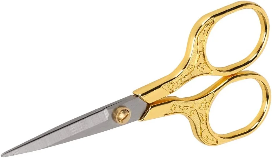 قیچی خیاطی قدیمی Tnfeeon، قیچی گلدوزی برای خیاطی، گلدوزی، کارهای هنری خانگی، استفاده روزمره (طلایی) قیچی خیاطی قدیمی Tnfeeon، قیچی گلدوزی برای خیاطی، گلدوزی، کارهای هنری خانگی، استفاده روزمره (طلایی)