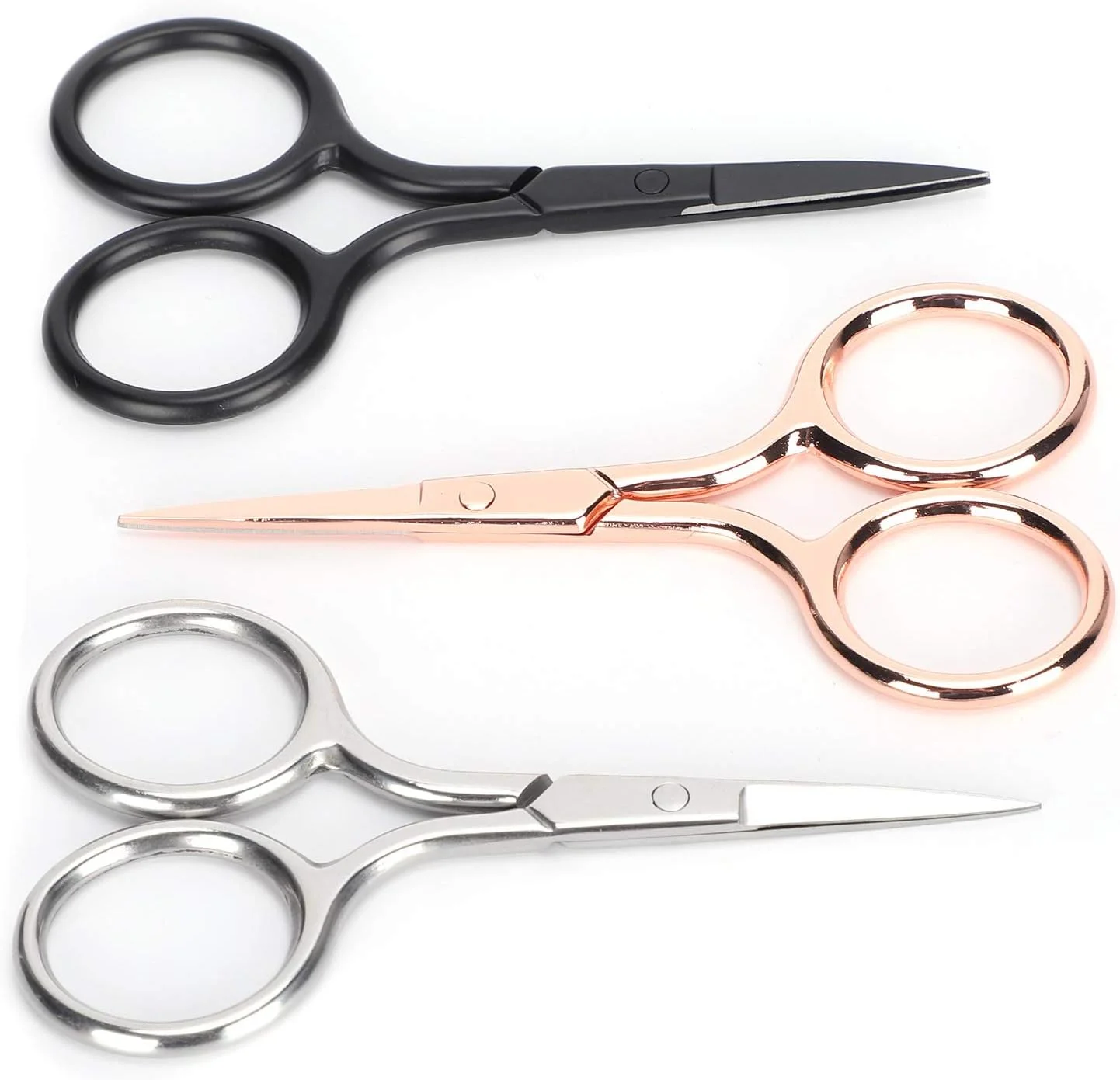 Tnfeeon 3Pcs Nose Scissors Beard Eyebrow Trimmer Small Eyebrow Scissors Nose Hair Tnfeeon 3Pcs Nose Scissors Beard Eyebrow Trimmer Small Eyebrow Scissors Nose Hair