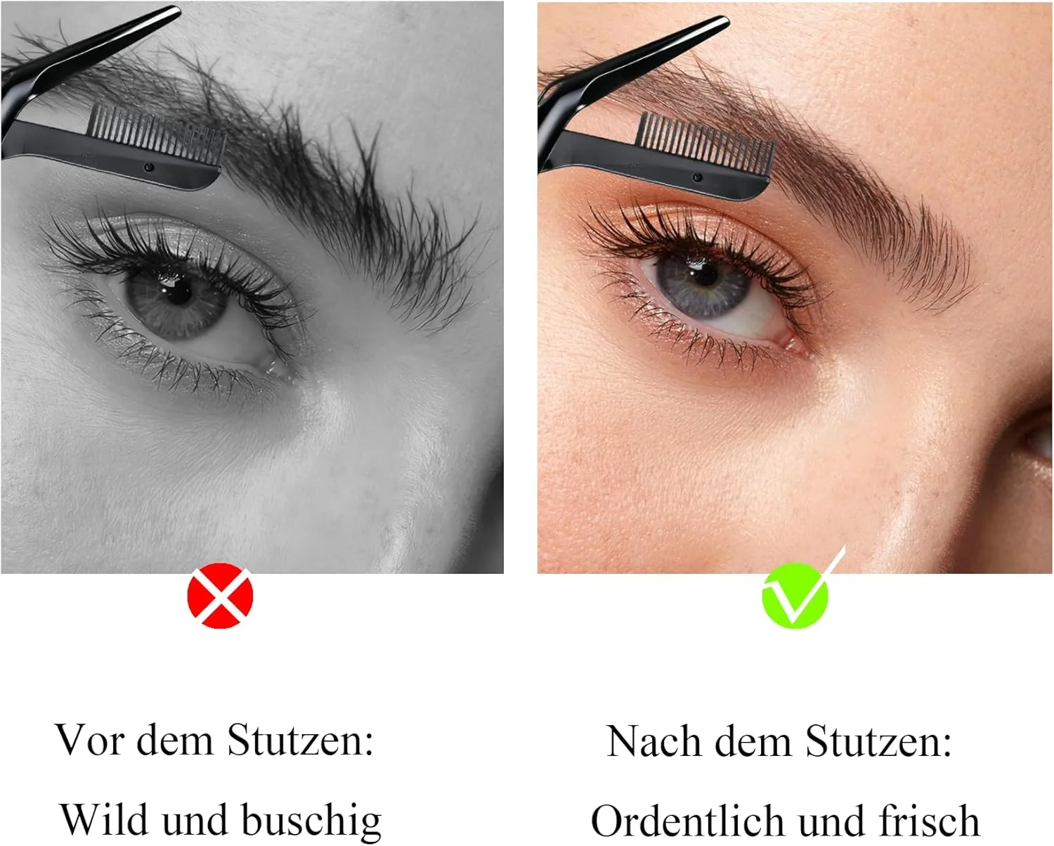 ANBOO Professional Eyebrow Scissors with Comb Stainless Steel Eyebrow Scissors for Women, Safe Eyebrow Trimmer without Skin Injury, Ideal for Men and Women Beginners Beauticians ANBOO Professional Eyebrow Scissors with Comb Stainless Steel Eyebrow Scissors for Women, Safe Eyebrow Trimmer without Skin Injury, Ideal for Men and Women Beginners Beauticians