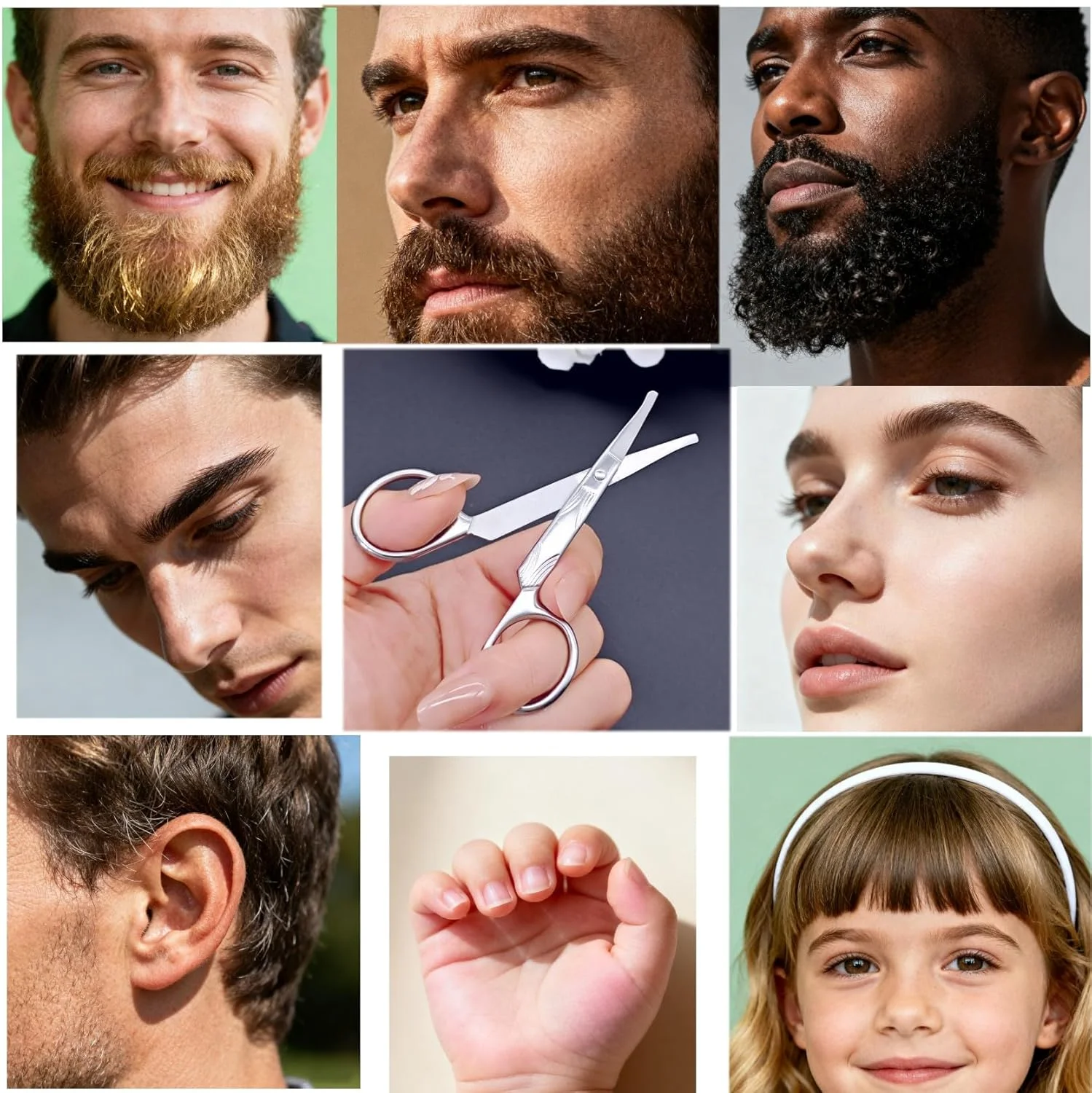 JZK Nasal Nose Hair Eyebrow Scissors Trimmer Remover for Men Women, mini Rounded tip Scissors for Beard Ear Hair Moustache Nail, Small pet Scissors for Dog cat face and paw Fur JZK Nasal Nose Hair Eyebrow Scissors Trimmer Remover for Men Women, mini Rounded tip Scissors for Beard Ear Hair Moustache Nail, Small pet Scissors for Dog cat face and paw Fur