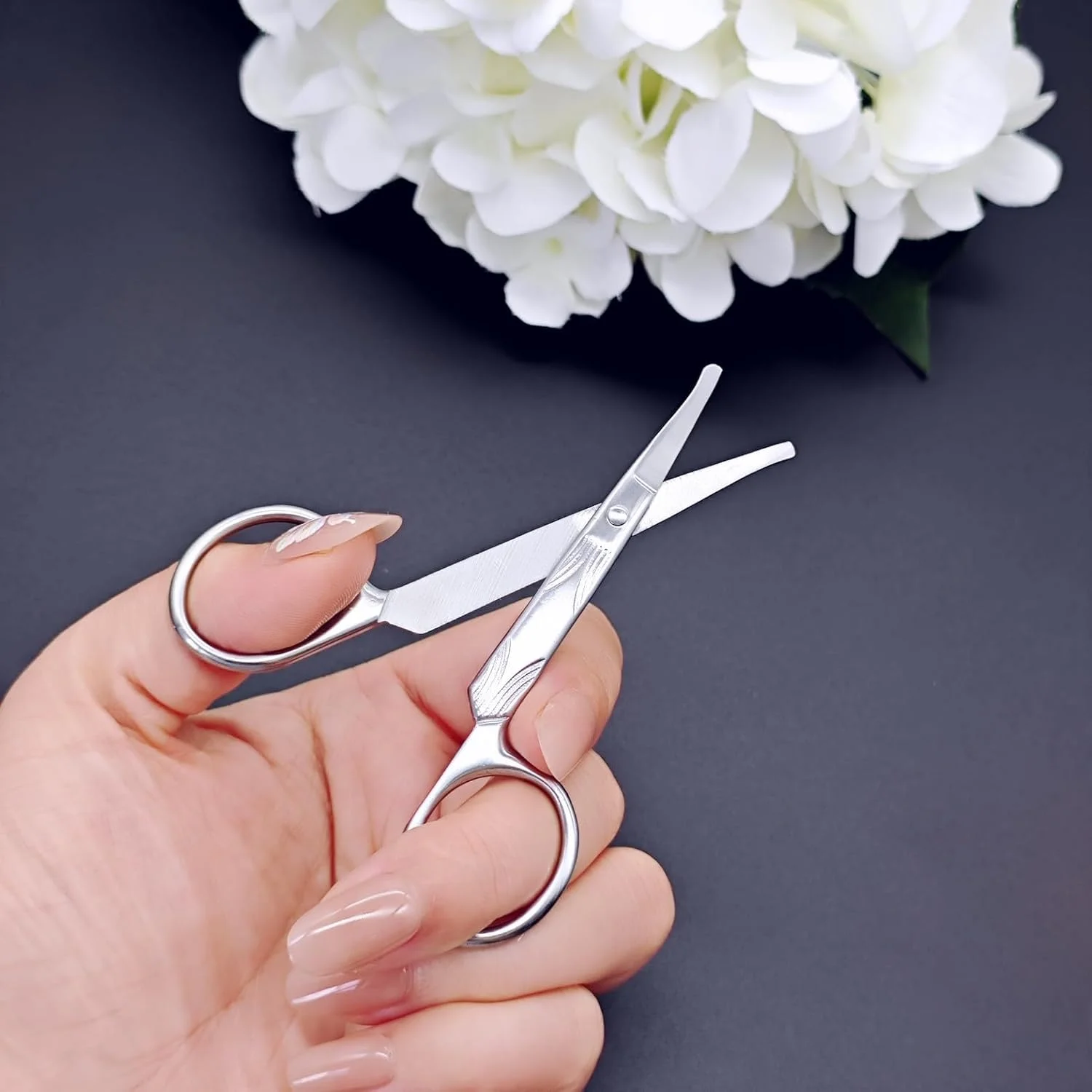 JZK Nasal Nose Hair Eyebrow Scissors Trimmer Remover for Men Women, mini Rounded tip Scissors for Beard Ear Hair Moustache Nail, Small pet Scissors for Dog cat face and paw Fur JZK Nasal Nose Hair Eyebrow Scissors Trimmer Remover for Men Women, mini Rounded tip Scissors for Beard Ear Hair Moustache Nail, Small pet Scissors for Dog cat face and paw Fur