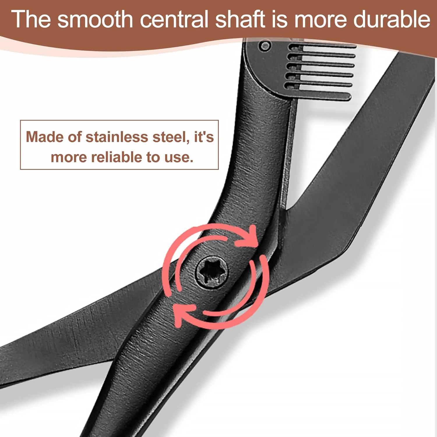 قیچی ابرو، قیچی اصلاح ابرو حرفه ای و دقیق با شانه، مشکی، مناسب برای اصلاح و حالت دهی موهای صورت آقایان و بانوان قیچی ابرو، قیچی اصلاح ابرو حرفه ای و دقیق با شانه، مشکی، مناسب برای اصلاح و حالت دهی موهای صورت آقایان و بانوان