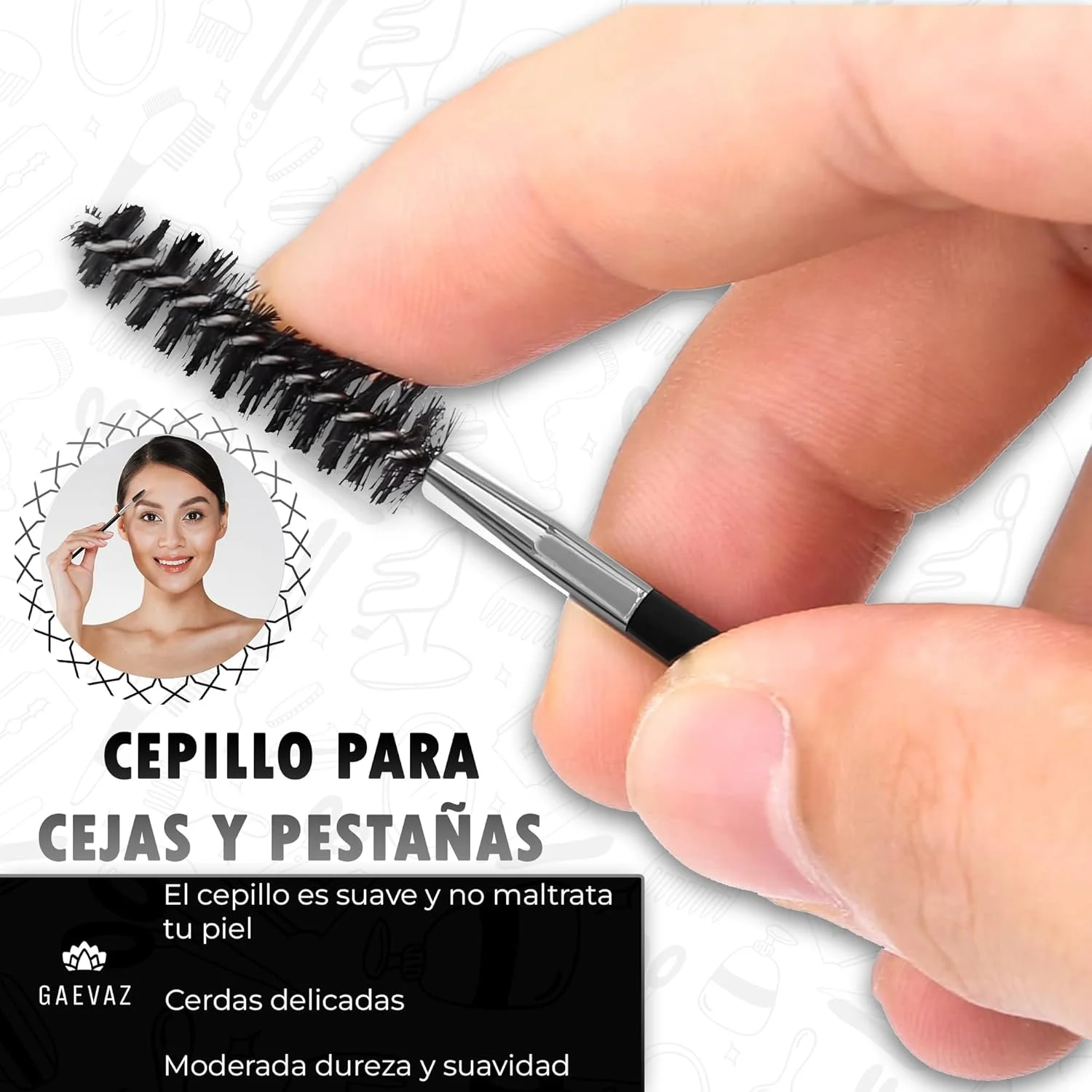 قیچی ابرو GAEVAZ® با شانه جداشدنی + برس برای حالت دادن و فرم دادن به ابروها و مژه ها | پیرایش حرفه ای ابرو در خانه ایده آل برای زنان و مردان (مشکی) قیچی ابرو GAEVAZ® با شانه جداشدنی + برس برای حالت دادن و فرم دادن به ابروها و مژه ها | پیرایش حرفه ای ابرو در خانه ایده آل برای زنان و مردان (مشکی)