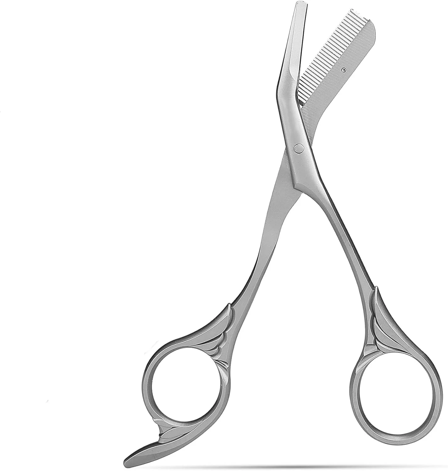 قیچی ابرو دفسدار به همراه شانه، قیچی ابرو با شانه - دسته ارگونومیک، هدیه برای آقایان و بانوان قیچی ابرو دفسدار به همراه شانه، قیچی ابرو با شانه - دسته ارگونومیک، هدیه برای آقایان و بانوان