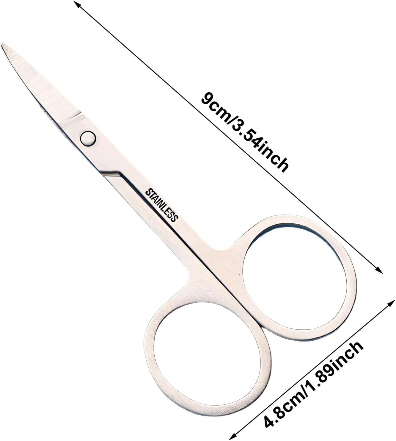 قیچی ابرو کوچک دو عددی چند منظوره - قیچی های فلزی استیل منحنی کوچک برای اصلاح ابرو، مژه، موی بینی، سبیل، ناخن، کاردستی بانوان قیچی ابرو کوچک دو عددی چند منظوره - قیچی های فلزی استیل منحنی کوچک برای اصلاح ابرو، مژه، موی بینی، سبیل، ناخن، کاردستی بانوان