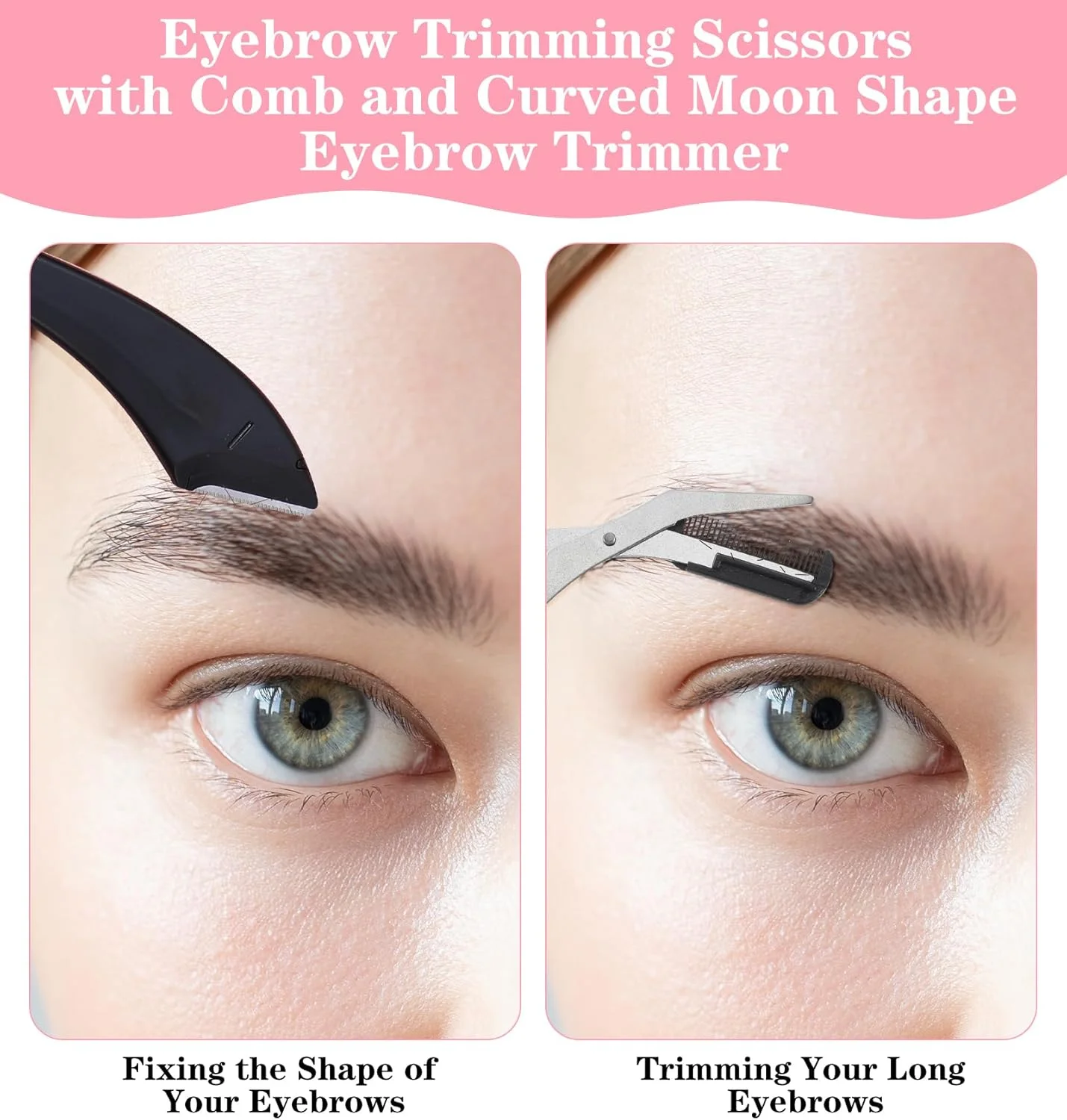 قیچی ابرو زنانه، 2 عدد قیچی اصلاح ابرو به همراه شانه + 2 عدد موچین انحنا دار، ست دقیق برای آقایان و بانوان، ایده آل برای از بین بردن موهای صورت قیچی ابرو زنانه، 2 عدد قیچی اصلاح ابرو به همراه شانه + 2 عدد موچین انحنا دار، ست دقیق برای آقایان و بانوان، ایده آل برای از بین بردن موهای صورت