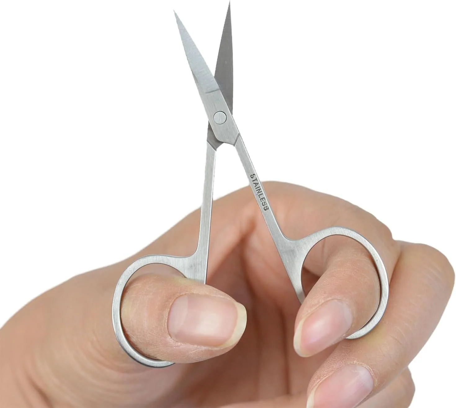 قیچی ابرو کوچک دو عددی چند منظوره - قیچی های فلزی استیل منحنی کوچک برای اصلاح ابرو، مژه، موی بینی، سبیل، ناخن، کاردستی بانوان قیچی ابرو کوچک دو عددی چند منظوره - قیچی های فلزی استیل منحنی کوچک برای اصلاح ابرو، مژه، موی بینی، سبیل، ناخن، کاردستی بانوان