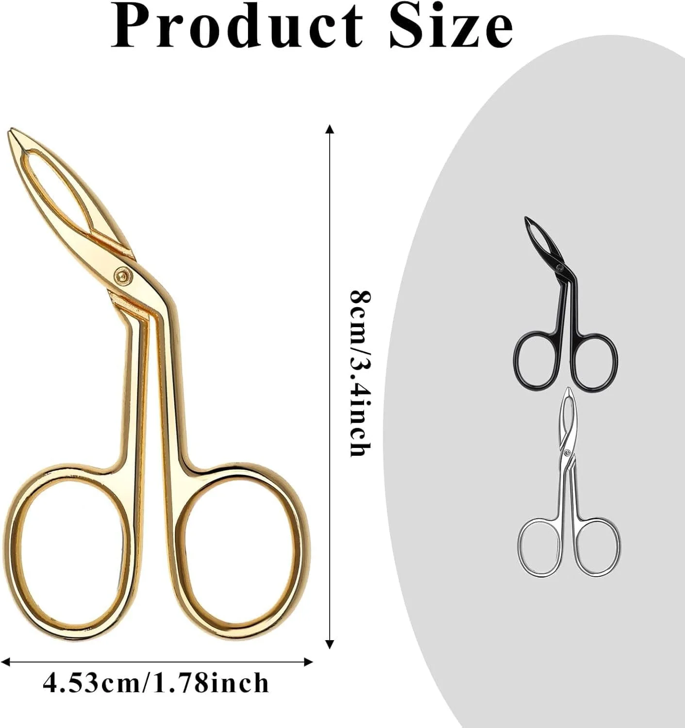 ست موچین ابرو ChicAbode شامل 3 عدد، دسته قیچی با نوک های صاف و زاویه دار، موچین استیل ضد زنگ برای حالت دادن و مرتب کردن ابرو ست موچین ابرو ChicAbode شامل 3 عدد، دسته قیچی با نوک های صاف و زاویه دار، موچین استیل ضد زنگ برای حالت دادن و مرتب کردن ابرو