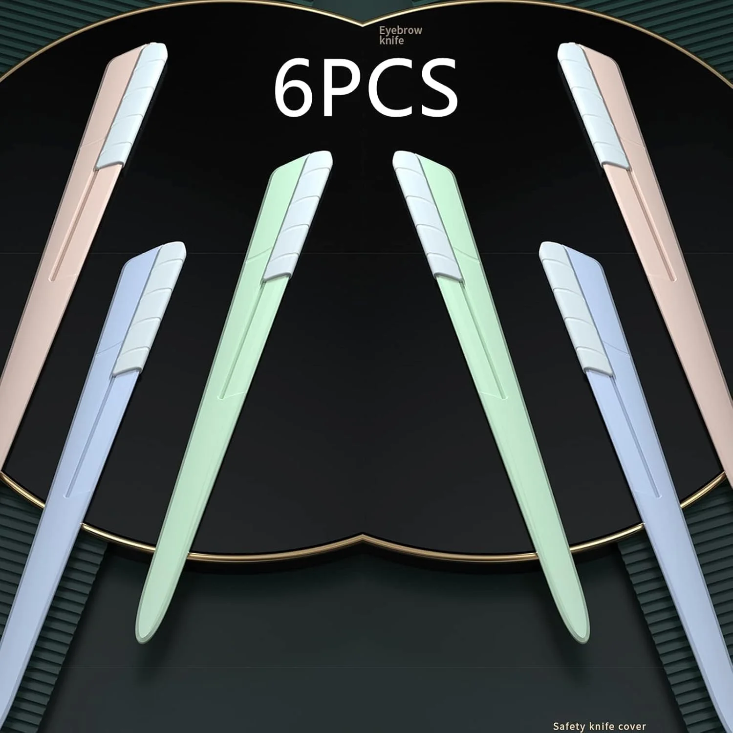 تیغ ابرو زنانه بوکلا 6 عددی، موبر ابرو با روکش کشویی، شکل دهنده ارگونومیک ابرو و تیغ صورت برای از بین بردن موهای زائد، لایه بردار ملایم پوست تیغ ابرو زنانه بوکلا 6 عددی، موبر ابرو با روکش کشویی، شکل دهنده ارگونومیک ابرو و تیغ صورت برای از بین بردن موهای زائد، لایه بردار ملایم پوست