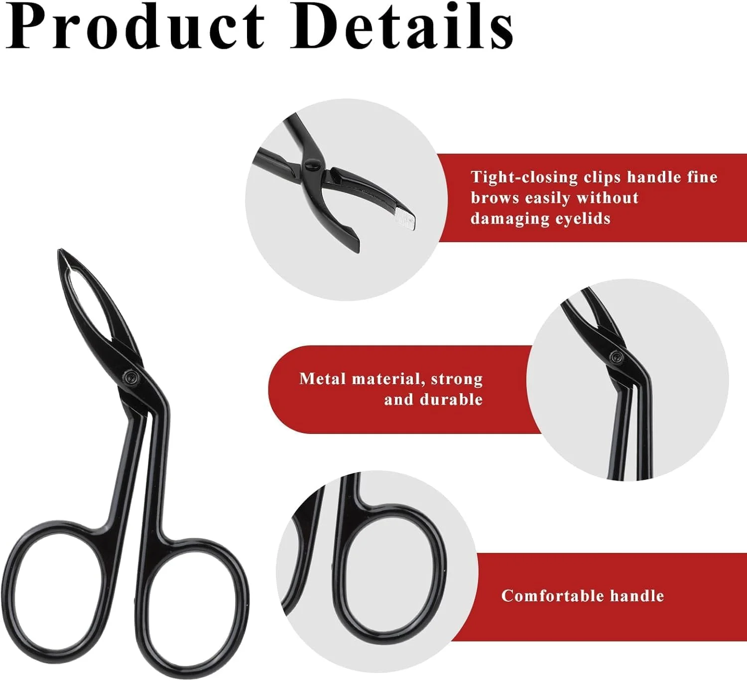 ست موچین ابرو ChicAbode شامل 3 عدد، دسته قیچی با نوک های صاف و زاویه دار، موچین استیل ضد زنگ برای حالت دادن و مرتب کردن ابرو ست موچین ابرو ChicAbode شامل 3 عدد، دسته قیچی با نوک های صاف و زاویه دار، موچین استیل ضد زنگ برای حالت دادن و مرتب کردن ابرو