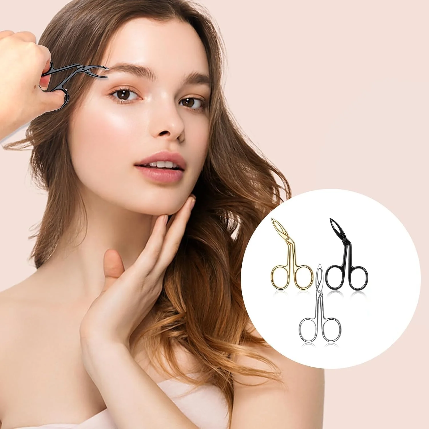 ست موچین ابرو ChicAbode شامل 3 عدد، دسته قیچی با نوک های صاف و زاویه دار، موچین استیل ضد زنگ برای حالت دادن و مرتب کردن ابرو ست موچین ابرو ChicAbode شامل 3 عدد، دسته قیچی با نوک های صاف و زاویه دار، موچین استیل ضد زنگ برای حالت دادن و مرتب کردن ابرو