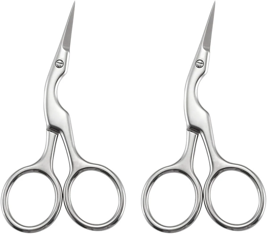 قیچی ابرو استیل ضد زنگ فروشگاه Big Bargain، ابزار برس برای اصلاح و مرتب کردن ابروها، مراقبت از موهای صورت و ابروها (2 عدد) قیچی ابرو استیل ضد زنگ فروشگاه Big Bargain، ابزار برس برای اصلاح و مرتب کردن ابروها، مراقبت از موهای صورت و ابروها (2 عدد)