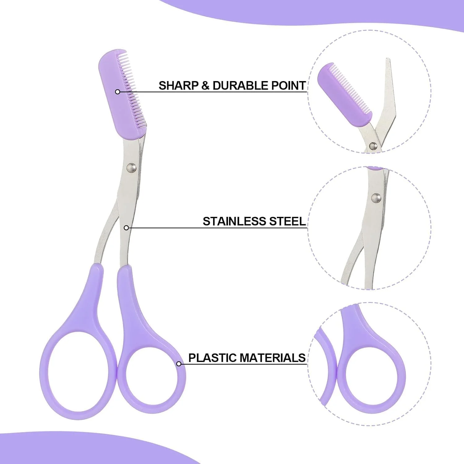 قیچی ابرو بیگ تری، قیچی ابرو هلالی، قیچی ابرو شانه دار، با شانه و دسته ضد لغزش، مناسب برای مرتب کردن روزانه ابروها و ایجاد شکل ابروی بی نقص. قیچی ابرو بیگ تری، قیچی ابرو هلالی، قیچی ابرو شانه دار، با شانه و دسته ضد لغزش، مناسب برای مرتب کردن روزانه ابروها و ایجاد شکل ابروی بی نقص.