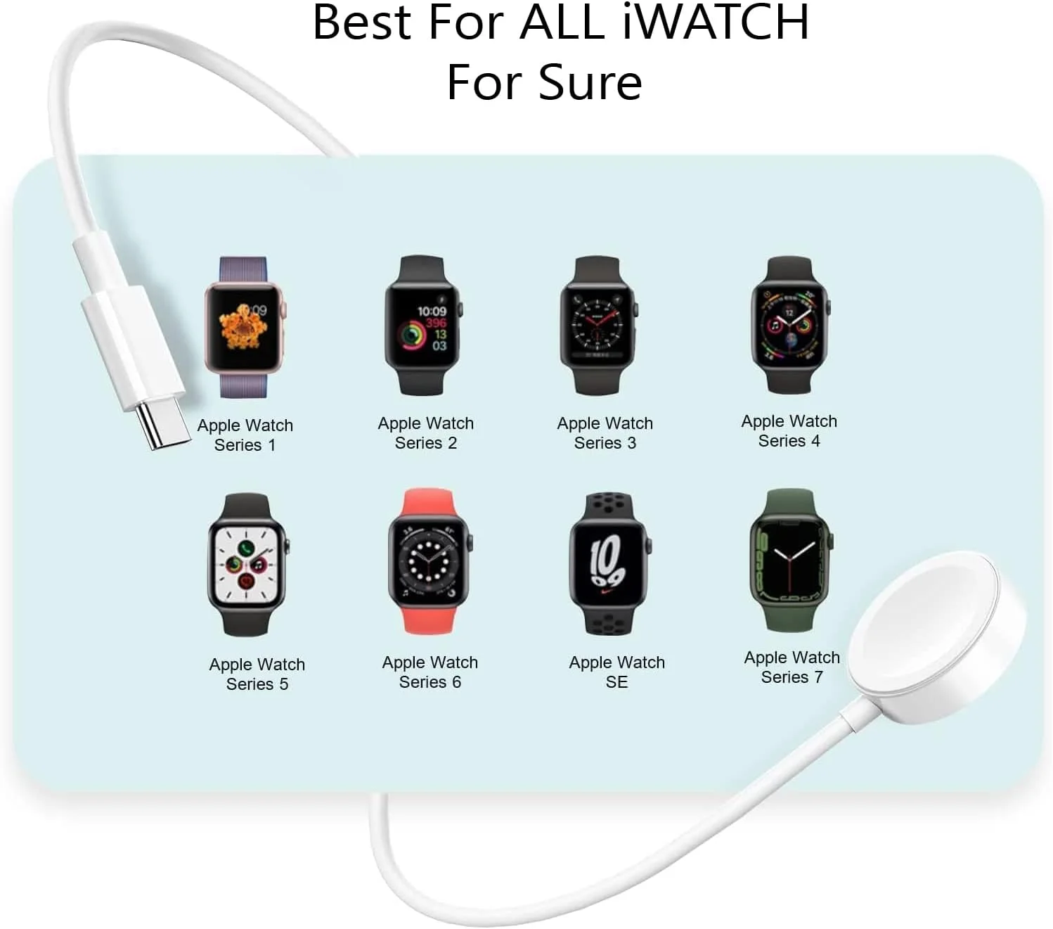 شارژر سریع مغناطیسی اصلی ساعت هوشمند آی (1 متری) شارژر سریع مغناطیسی اصلی ساعت هوشمند آی (1 متری)