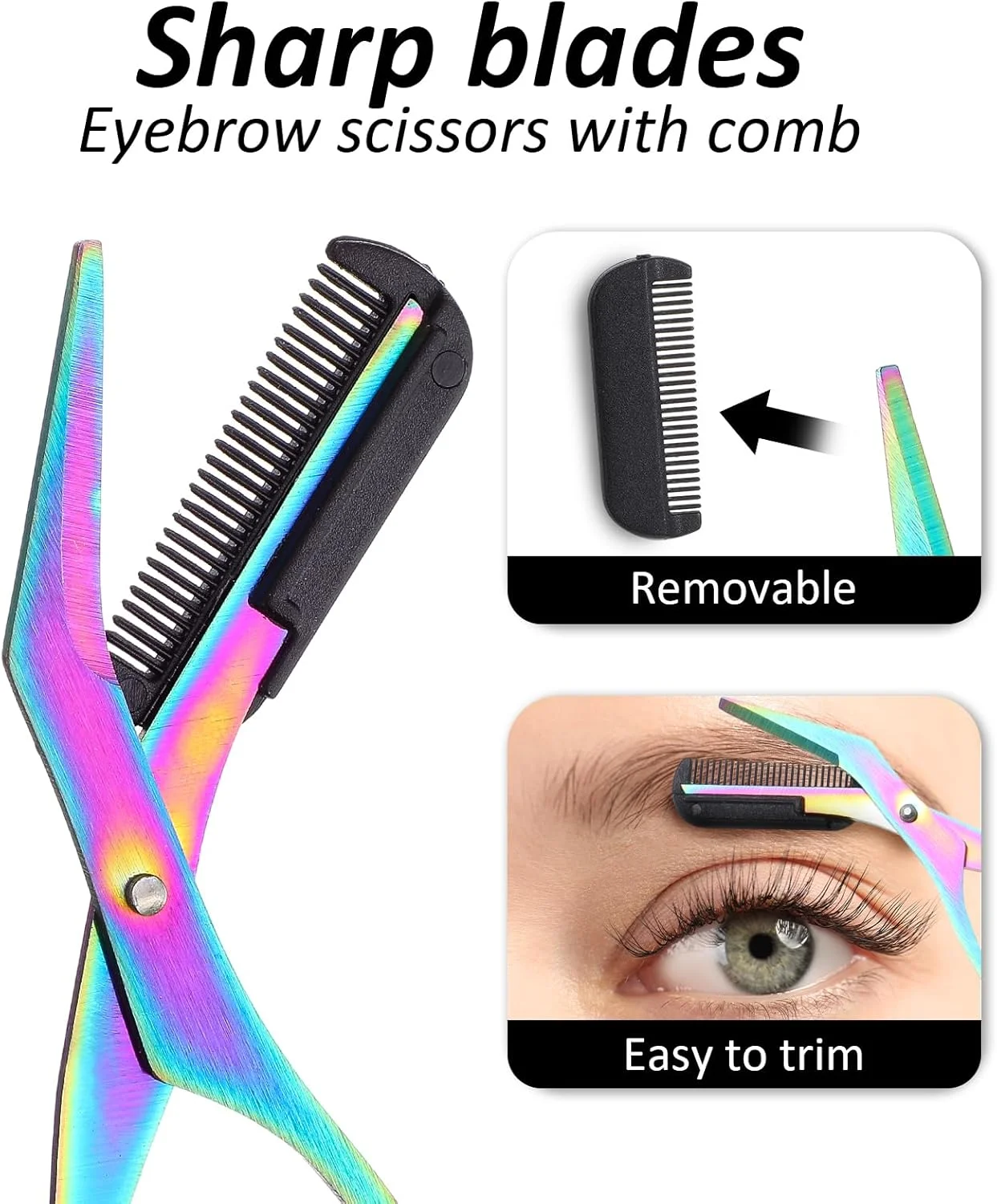 قیچی ابرو کلاسیک مشکی Bremorou قیچی ابرو کلاسیک مشکی Bremorou