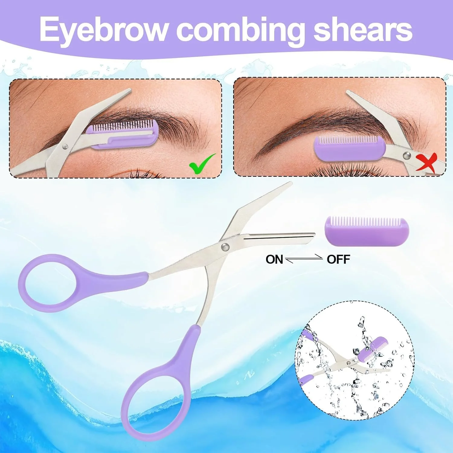 قیچی ابرو بیگ تری، قیچی ابرو هلالی، قیچی ابرو شانه دار، با شانه و دسته ضد لغزش، مناسب برای مرتب کردن روزانه ابروها و ایجاد شکل ابروی بی نقص. قیچی ابرو بیگ تری، قیچی ابرو هلالی، قیچی ابرو شانه دار، با شانه و دسته ضد لغزش، مناسب برای مرتب کردن روزانه ابروها و ایجاد شکل ابروی بی نقص.