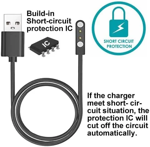کابل شارژ ساعت هوشمند smaate مدل GRV FC1 سایز 1.83 اینچ، بسته 2 عددی کابل شارژ ساعت هوشمند smaate مدل GRV FC1 سایز 1.83 اینچ، بسته 2 عددی