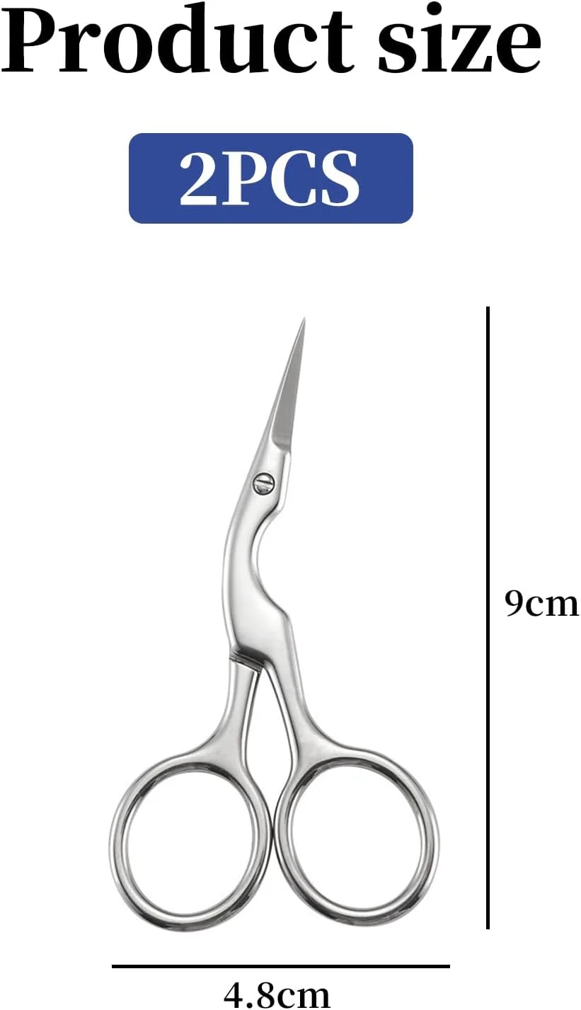 قیچی ابرو استیل ضد زنگ فروشگاه Big Bargain، ابزار برس برای اصلاح و مرتب کردن ابروها، مراقبت از موهای صورت و ابروها (2 عدد) قیچی ابرو استیل ضد زنگ فروشگاه Big Bargain، ابزار برس برای اصلاح و مرتب کردن ابروها، مراقبت از موهای صورت و ابروها (2 عدد)