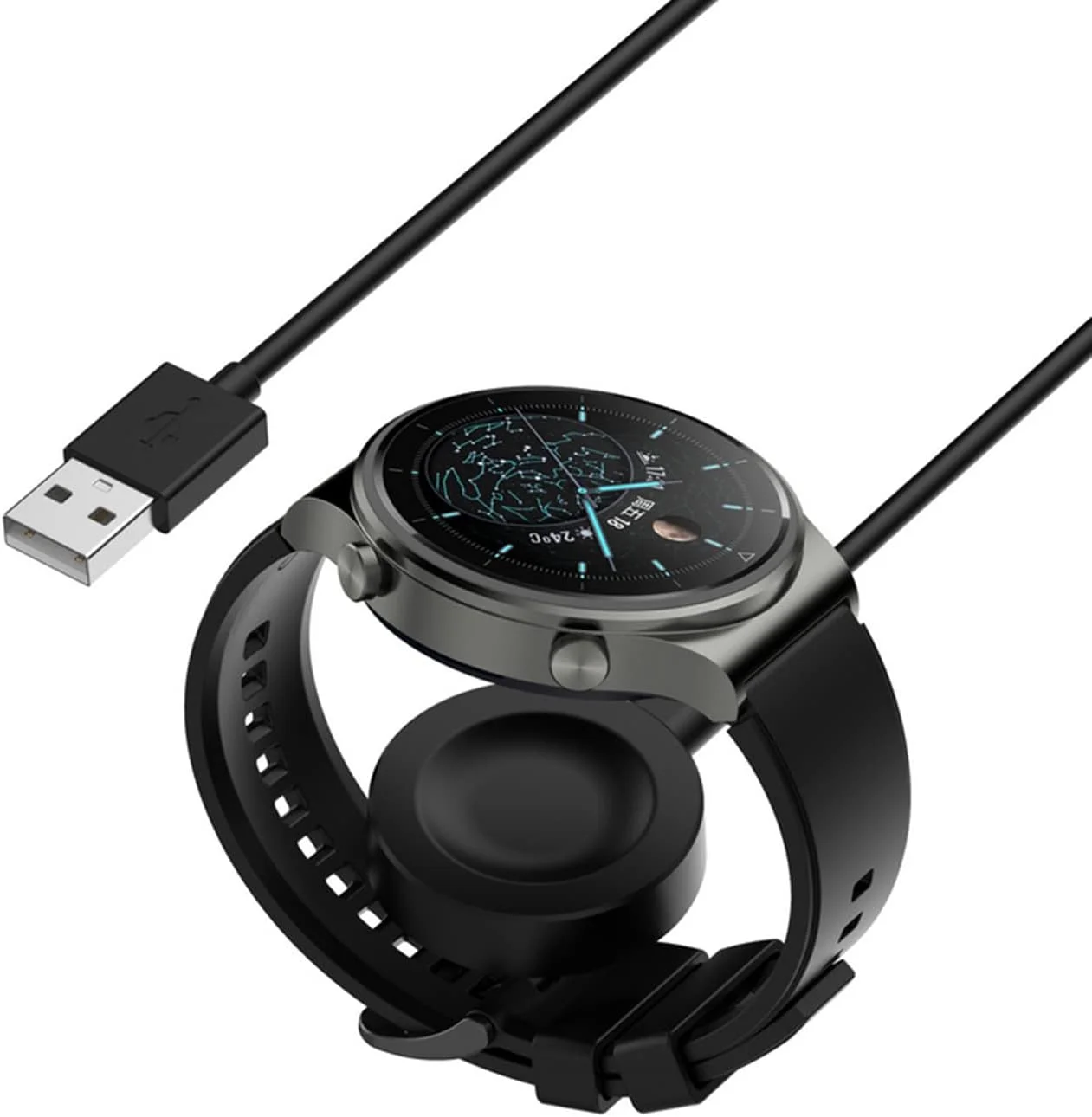 کابل شارژ SKEIDO سازگار با ساعت هوشمند Huawei Watch GT3 3 Pro GT 2 Pro ECG، داک شارژ جایگزین، لوازم جانبی ساعت هوشمند کابل شارژ SKEIDO سازگار با ساعت هوشمند Huawei Watch GT3 3 Pro GT 2 Pro ECG، داک شارژ جایگزین، لوازم جانبی ساعت هوشمند