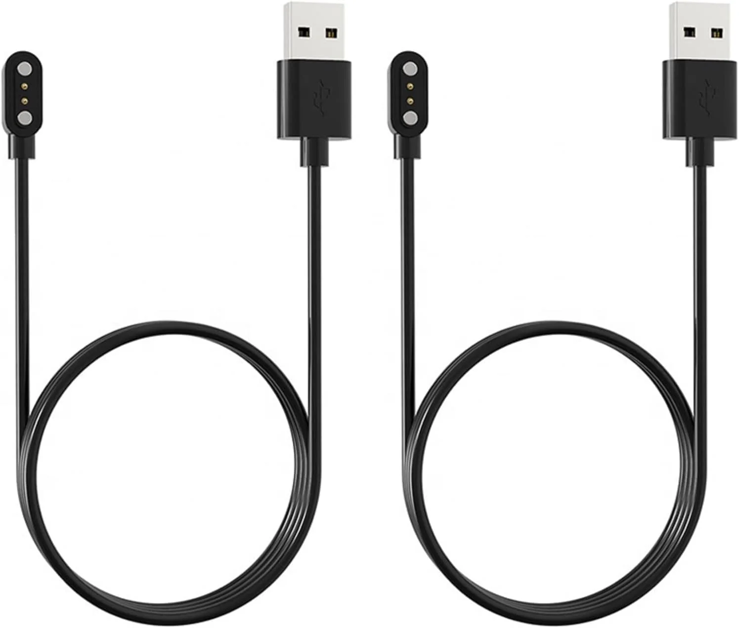 SENGKOB [بسته 2 عددی] کابل شارژ مغناطیسی USB ساعت هوشمند 3.3 فوت برای Letsfit Willful YAMAY VeryFitPro SW023 ID205L SW021 ID205U ID205S SW025 Uwatch 3S 3 2 2S