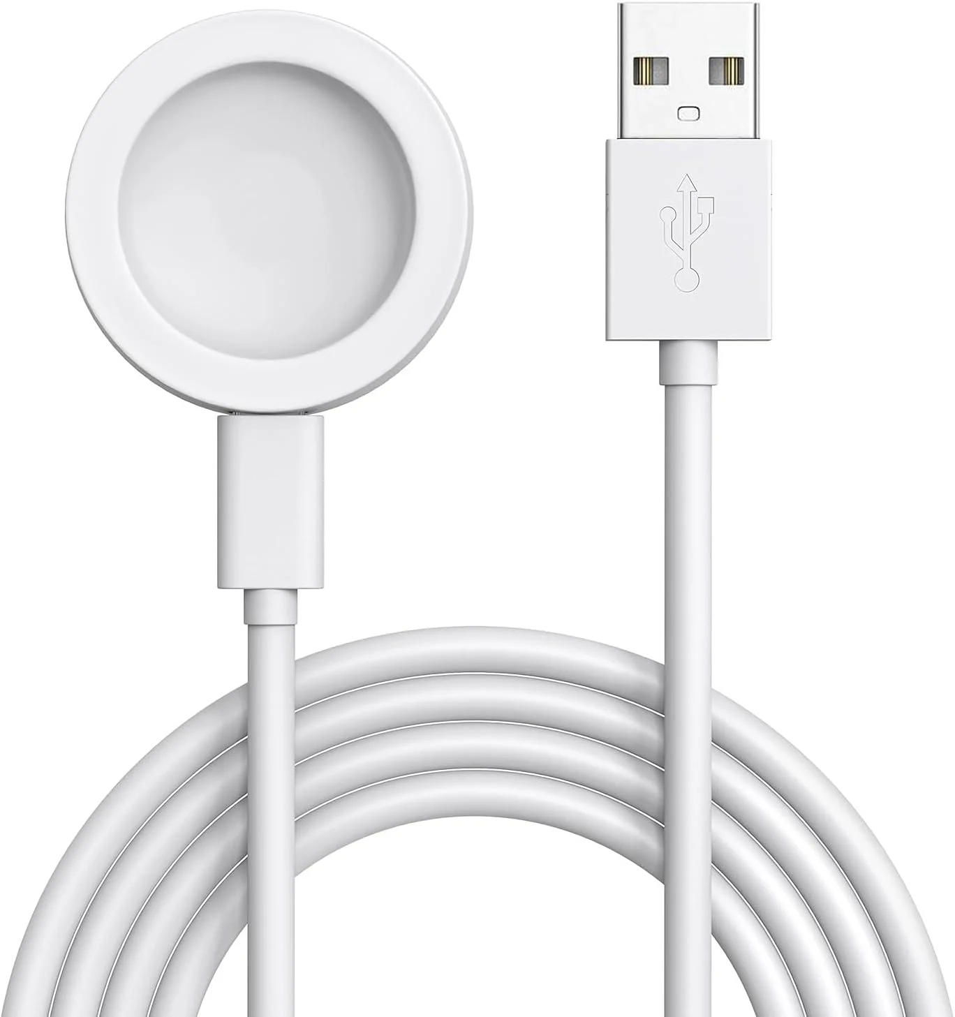 شارژر مغناطیسی O Ozone سازگار با ساعت های هوشمند Huawei Watch GT5 Pro/GT5/GT4/GT3 Pro/GT3/Watch4/Watch4 Pro/Watch3/Watch3 Pro/GT2 Pro، پایه شارژ USB قابل حمل با کابل جداشدنی Type C - سفید