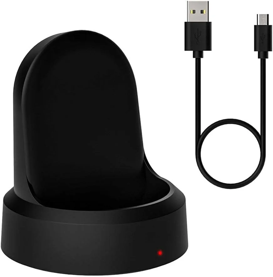 پایه شارژر SKEIDO کابل USB شارژر بی سیم کلاسیک سازگار با ساعت هوشمند Samsung Gear S2/S3/S4