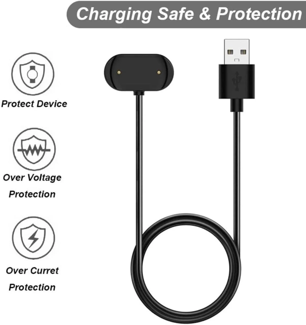 شارژر SKEIDO سازگار با Amazfit GTR 4، GTR 3، GTR 3 Pro، GTS 3، GTS 4، T-Rex 2 - کابل شارژ USB 2 پین 18.5 میلی متر 100 سانتی متری - لوازم جانبی ساعت هوشمند شارژر SKEIDO سازگار با Amazfit GTR 4، GTR 3، GTR 3 Pro، GTS 3، GTS 4، T-Rex 2 - کابل شارژ USB 2 پین 18.5 میلی متر 100 سانتی متری - لوازم جانبی ساعت هوشمند