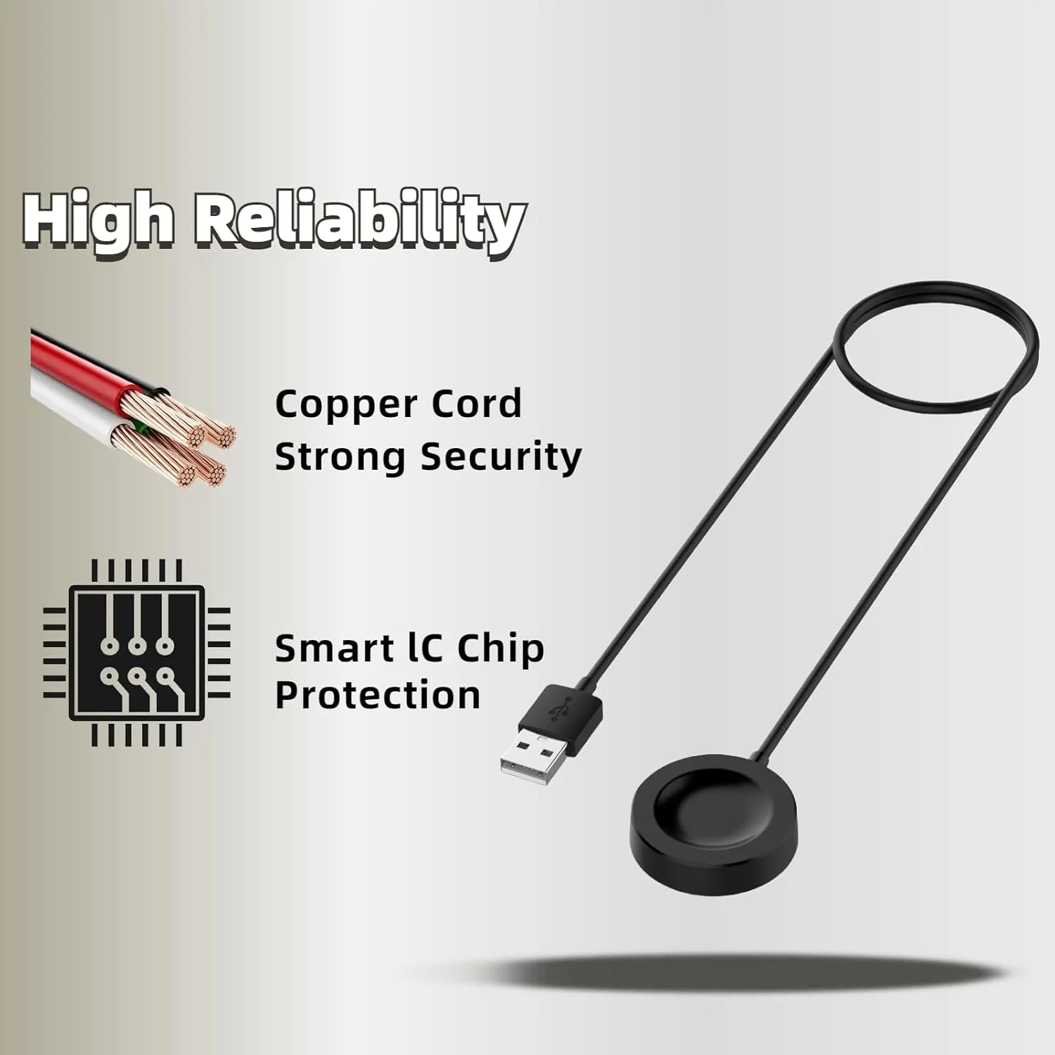 کابل شارژ QHBAMD برای ساعت هوآوی GT4/GT4 46mm/GT4 41mm/GT3/GT3 SE/GT3 PRO، شارژر USB A سازگار با ساعت هوآوی GT Cyber/GT Runner طول 1 متر کابل شارژ QHBAMD برای ساعت هوآوی GT4/GT4 46mm/GT4 41mm/GT3/GT3 SE/GT3 PRO، شارژر USB A سازگار با ساعت هوآوی GT Cyber/GT Runner طول 1 متر