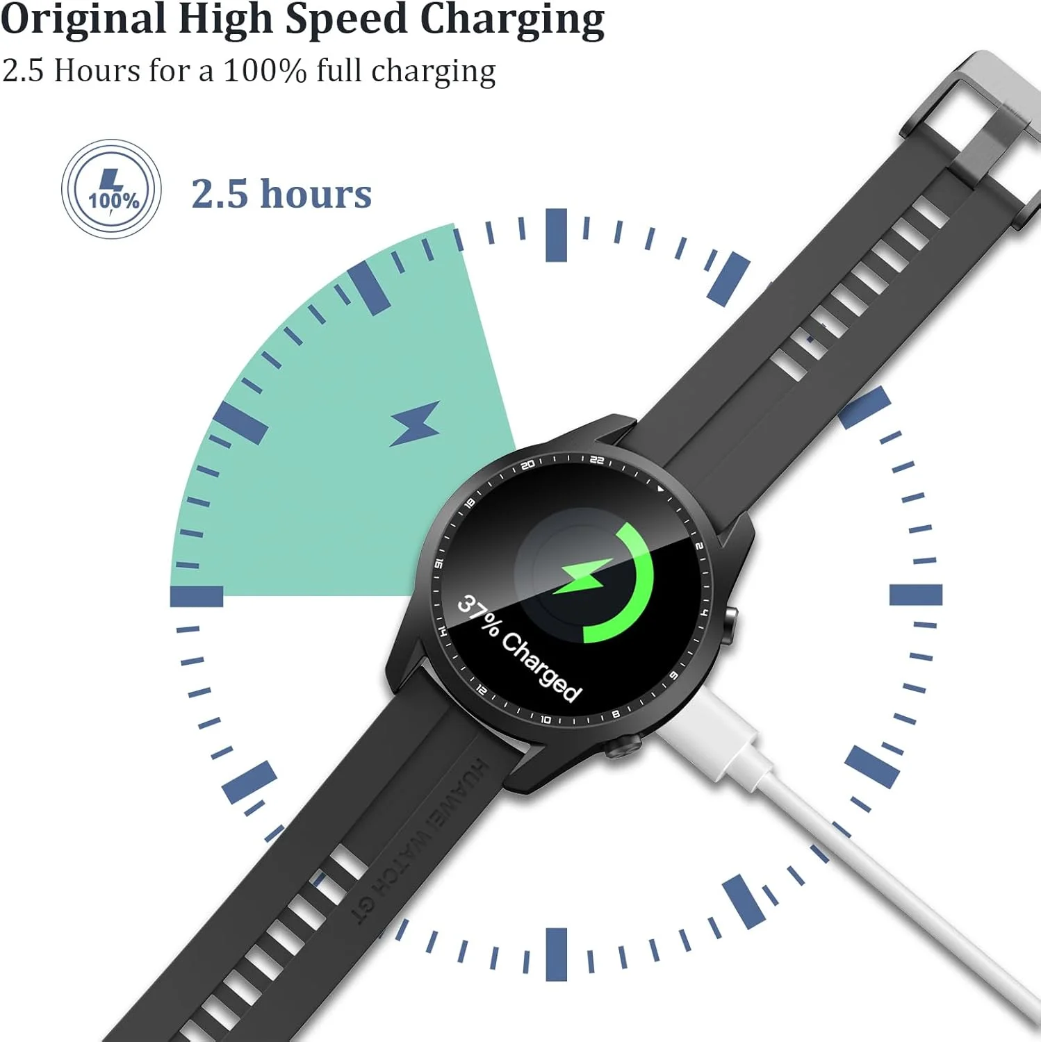 شارژر ساعت هوشمند اومیدا سازگار با Huawei Watch GT5/GT5 Pro/GT4/GT3، کابل شارژ USB جایگزین، شارژر مغناطیسی USB برای لوازم جانبی Huawei Watch GT5/4 (80 سانتی متر/2.6 فوت) (سفید) شارژر ساعت هوشمند اومیدا سازگار با Huawei Watch GT5/GT5 Pro/GT4/GT3، کابل شارژ USB جایگزین، شارژر مغناطیسی USB برای لوازم جانبی Huawei Watch GT5/4 (80 سانتی متر/2.6 فوت) (سفید)