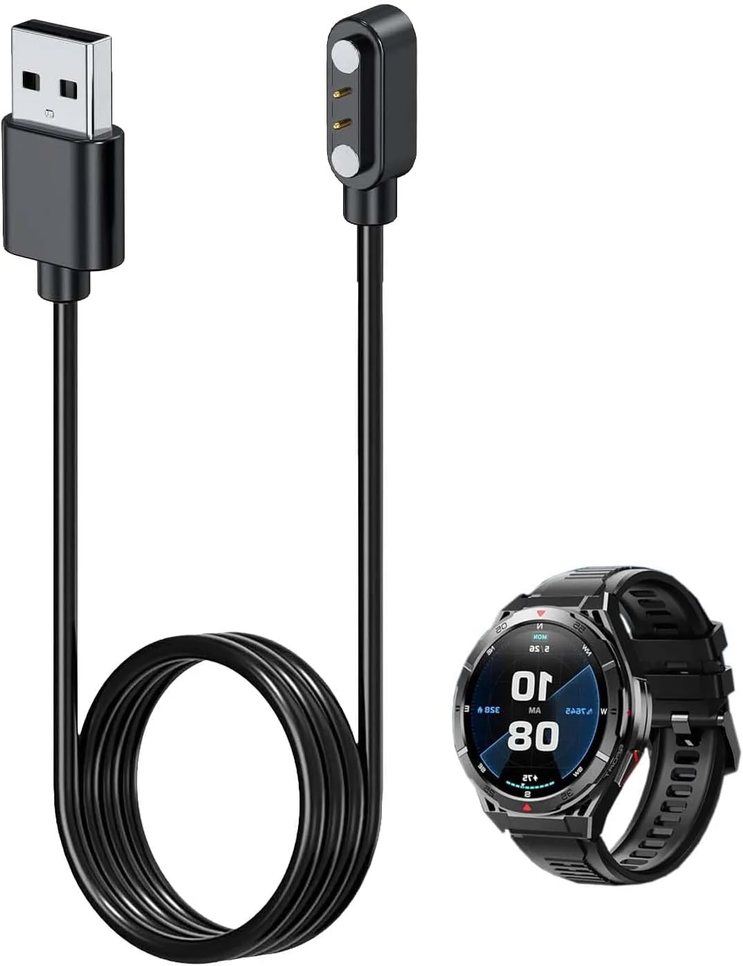 شارژر نوکاجو برای ساعت هوشمند OUKITEL BT12، کابل شارژ مغناطیسی USB به طول 1 متر، کابل شارژ برای ساعت هوشمند OUKITEL BT12 (مشکی) شارژر نوکاجو برای ساعت هوشمند OUKITEL BT12، کابل شارژ مغناطیسی USB به طول 1 متر، کابل شارژ برای ساعت هوشمند OUKITEL BT12 (مشکی)