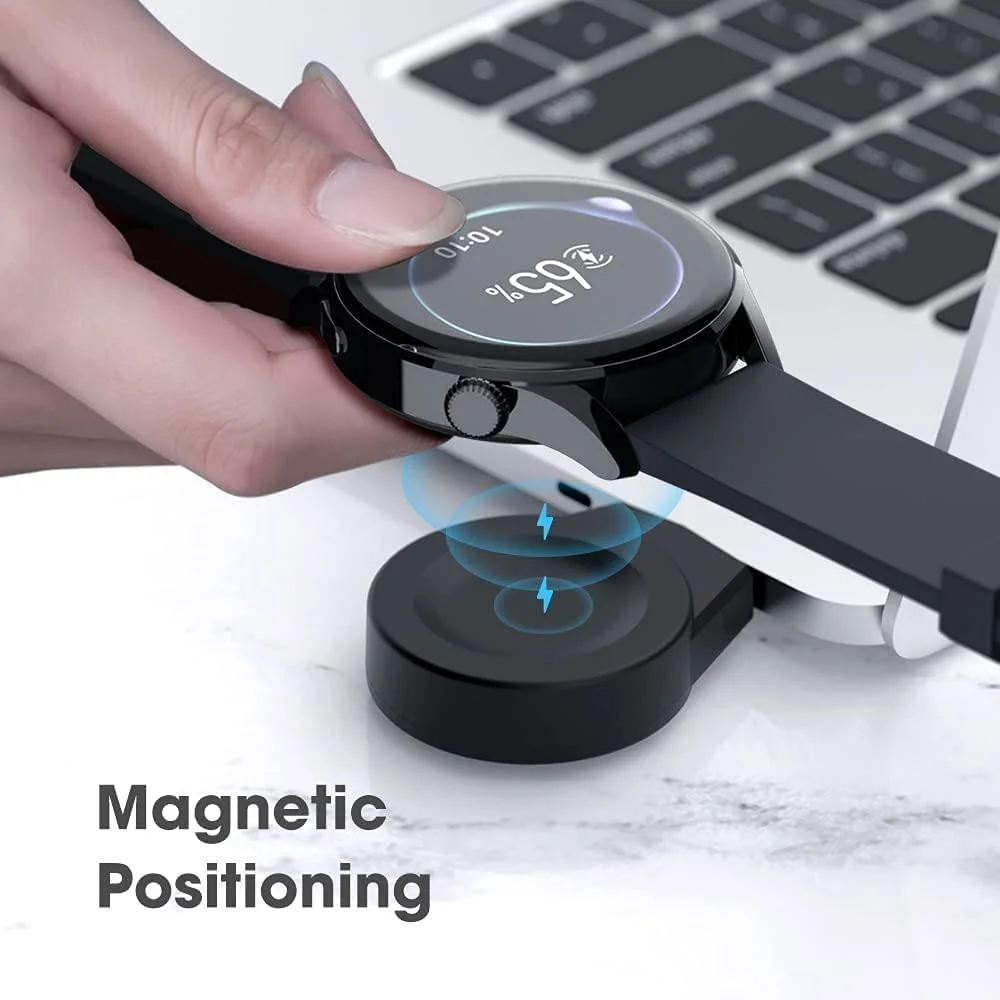 شارژر USB دو در یک NALACAL برای HUAWEI Watch 3، شارژ مغناطیسی بی سیم برای HUAWEI Watch 3 Pro/HUAWEI Watch GT2 Pro، شارژر ساعت هوشمند قابل حمل مسافرتی برای HUAWEI Watch 3 با پورت شارژر USB C