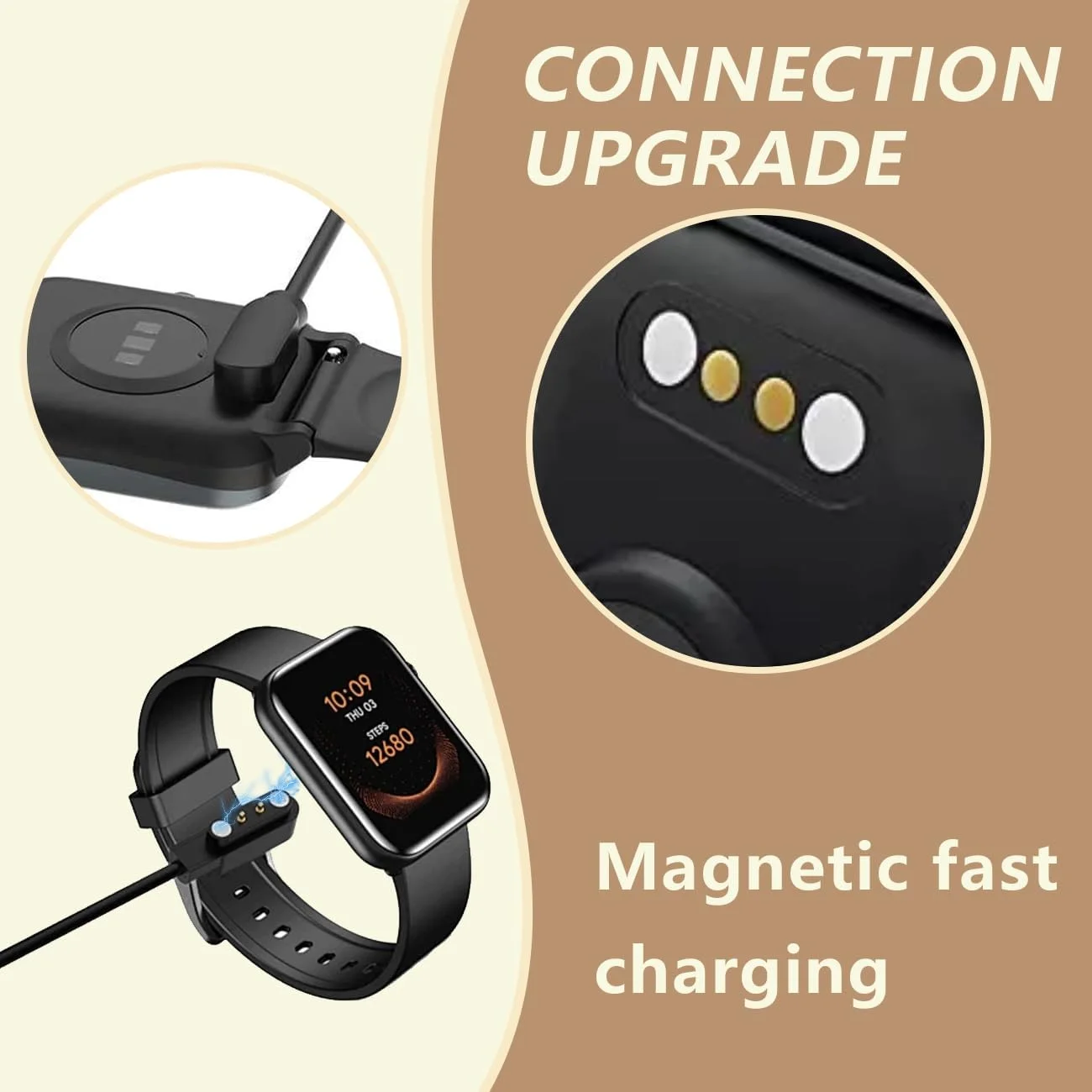 شارژر ساعت هوشمند MAIXIANGGUOJI، کابل شارژ مغناطیسی ساعت هوشمند 2 پین 2.8 میلیمتری سازگار با YAMAY SW025 Letsfit ID206 ID205L ID205U ID205S ID216 Umidigi Uwatch SW023 (مشکی) شارژر ساعت هوشمند MAIXIANGGUOJI، کابل شارژ مغناطیسی ساعت هوشمند 2 پین 2.8 میلیمتری سازگار با YAMAY SW025 Letsfit ID206 ID205L ID205U ID205S ID216 Umidigi Uwatch SW023 (مشکی)