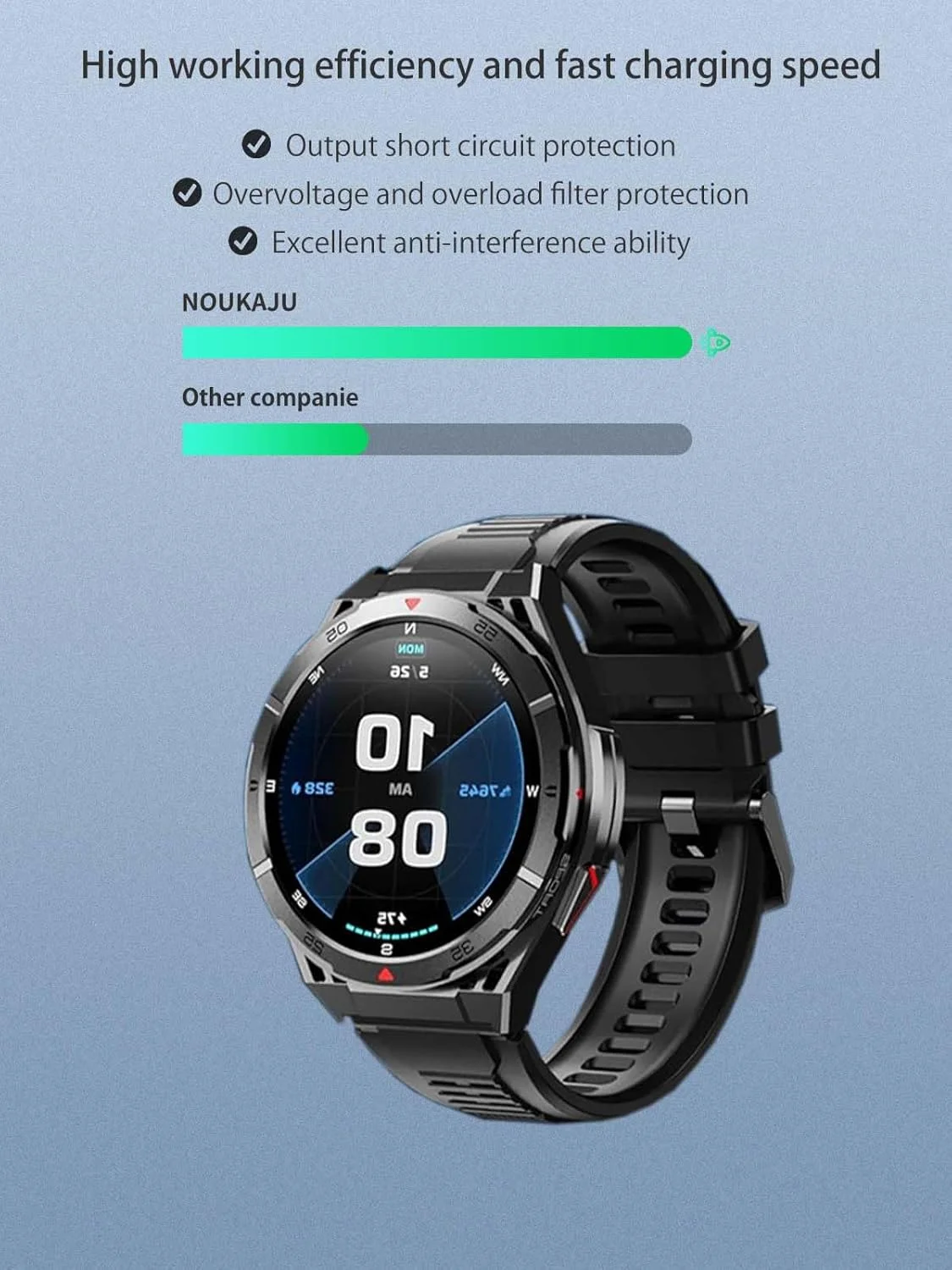 شارژر نوکاجو برای ساعت هوشمند OUKITEL BT12، کابل شارژ مغناطیسی USB به طول 1 متر، کابل شارژ برای ساعت هوشمند OUKITEL BT12 (مشکی) شارژر نوکاجو برای ساعت هوشمند OUKITEL BT12، کابل شارژ مغناطیسی USB به طول 1 متر، کابل شارژ برای ساعت هوشمند OUKITEL BT12 (مشکی)