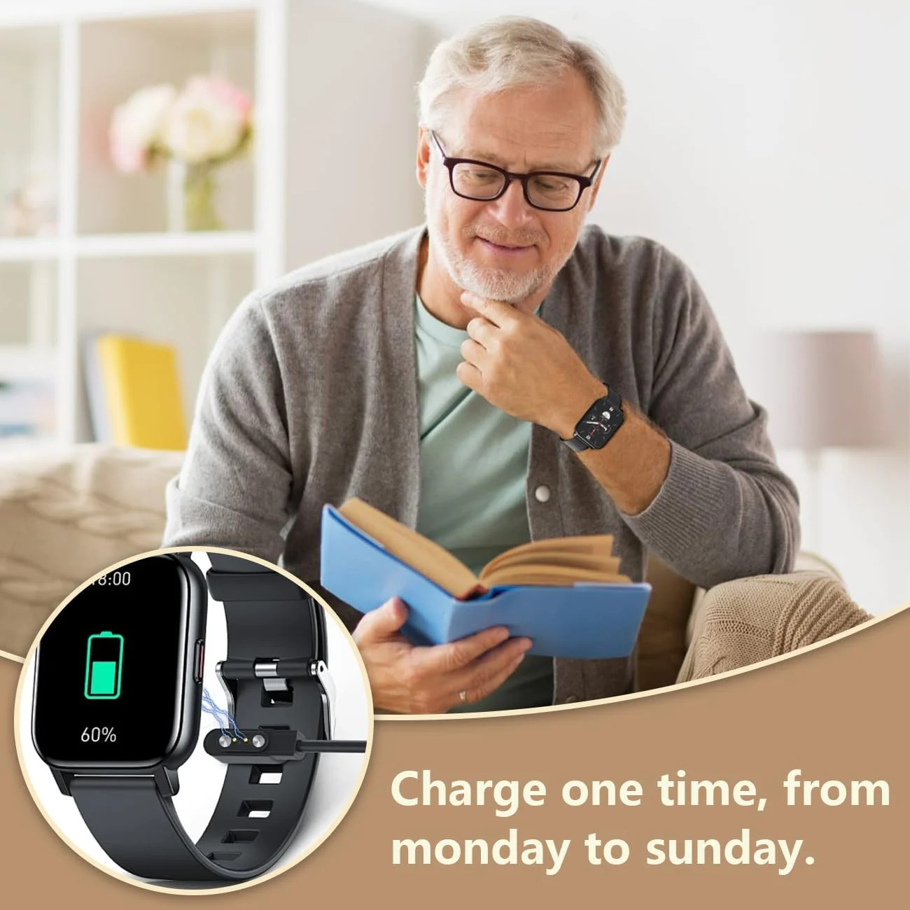 شارژر ساعت هوشمند MAIXIANGGUOJI، کابل شارژ مغناطیسی ساعت هوشمند 2 پین 2.8 میلیمتری سازگار با YAMAY SW025 Letsfit ID206 ID205L ID205U ID205S ID216 Umidigi Uwatch SW023 (مشکی) شارژر ساعت هوشمند MAIXIANGGUOJI، کابل شارژ مغناطیسی ساعت هوشمند 2 پین 2.8 میلیمتری سازگار با YAMAY SW025 Letsfit ID206 ID205L ID205U ID205S ID216 Umidigi Uwatch SW023 (مشکی)