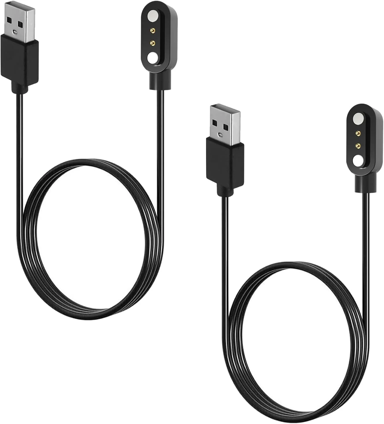 شارژر مغناطیسی ساعت هوشمند 2 عددی، کابل شارژ ساعت هوشمند 2 پین 4 میلی متری سازگار با YAMAY SW022 Ticwatch GTX Haylou RT LS05S AGPTEK LW11 و غیره، شارژر مغناطیسی جهانی برای ساعت هوشمند بادوام شارژر مغناطیسی ساعت هوشمند 2 عددی، کابل شارژ ساعت هوشمند 2 پین 4 میلی متری سازگار با YAMAY SW022 Ticwatch GTX Haylou RT LS05S AGPTEK LW11 و غیره، شارژر مغناطیسی جهانی برای ساعت هوشمند بادوام