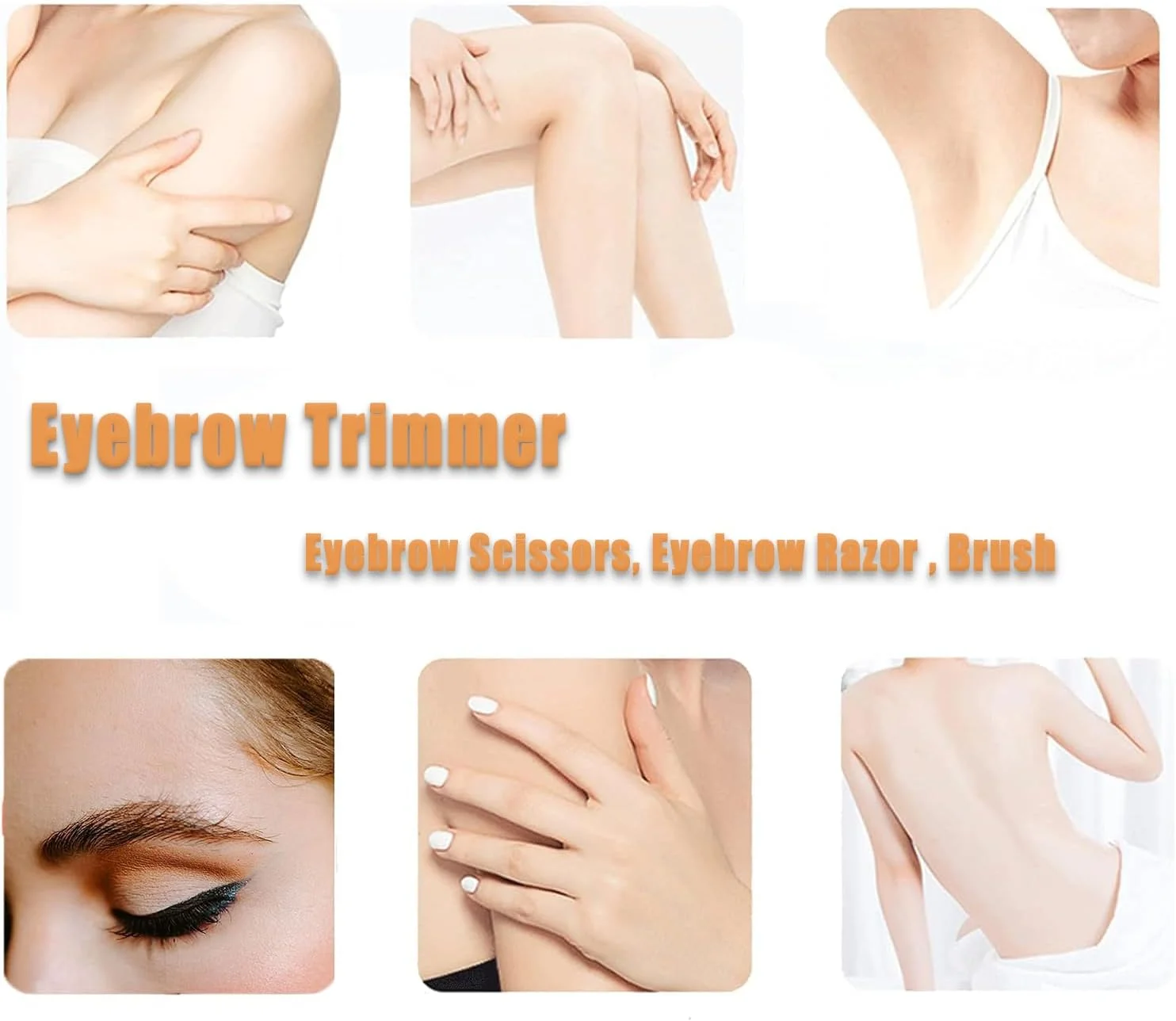 کیت اصلاح ابرو آرشانی برای زنان و مردان، کیت ابرو با تیغ ابرو تاشو، قیچی شانه ابرو، برس برای اصلاح، حالت دادن و لایه برداری ابرو، مجموعه ابزار زیبایی برای مردان و زنان