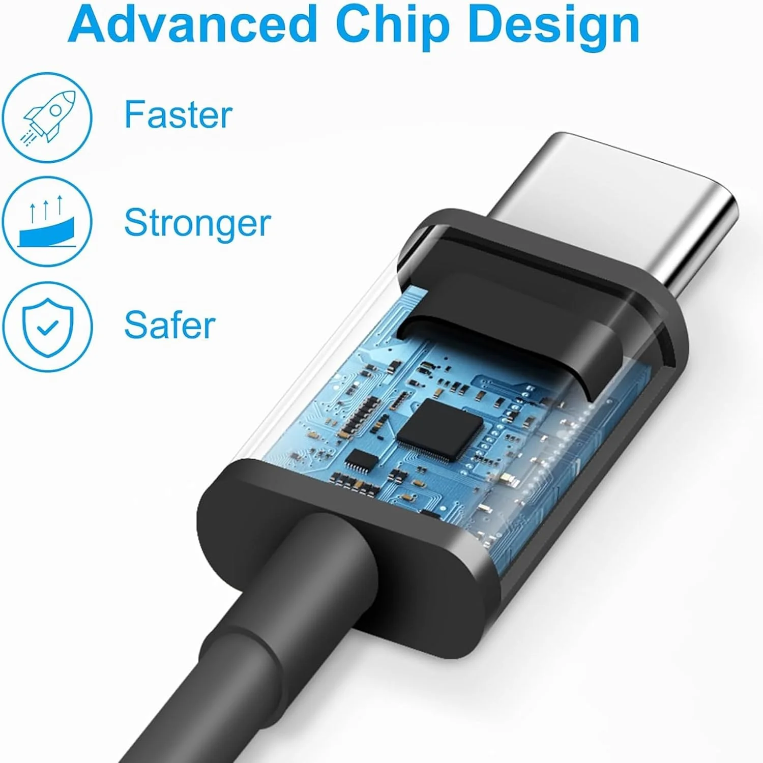 شارژر ساعت هوشمند 1 متری، کابل شارژ مغناطیسی USB-C جایگزین Type-C سازگار با Letsfit Willful SW023 ID205L SW021 ID205U ID205S SW025 Uwatch 3S 3 2S (بسته 2 عددی - مشکی+مشکی)