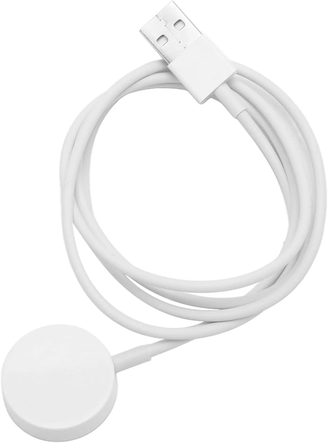 شارژر مغناطیسی سریع ساعت برای Fossil Gen 1 2 3، پایه شارژر USB قابل حمل ساعت هوشمند (سفید) شارژر مغناطیسی سریع ساعت برای Fossil Gen 1 2 3، پایه شارژر USB قابل حمل ساعت هوشمند (سفید)