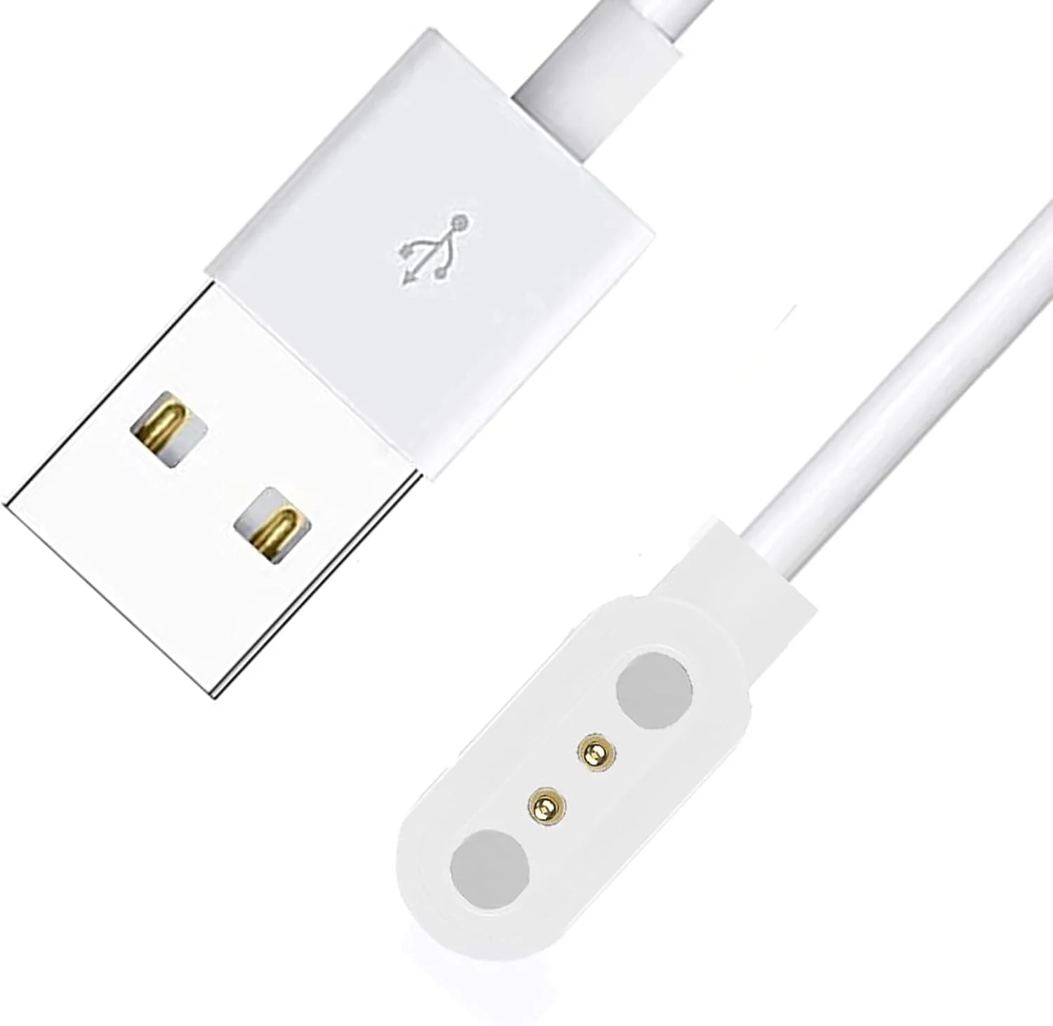 شارژر سازگار Lamshaw با ساعت هوشمند Uaue، کابل شارژ مغناطیسی USB جایگزین شارژر سازگار با ساعت هوشمند Donerton T50S T50H 1.85 اینچی/ساعت هوشمند Uaue T50S 1.85 اینچی (بسته 2 عددی - مشکی + سفید)