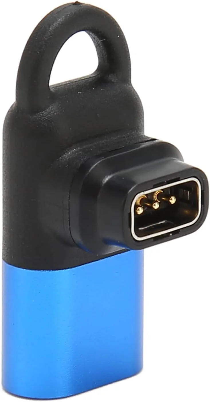 تبدیل شارژر ساعت هوشمند Luqeeg، آداپتور USB Type C، تبدیل کابل شارژ USB C برای Coros Pace 2، Apex، Apex Pro، Vertix، Vertix 2، طراحی فشرده و سبک وزن مشکی