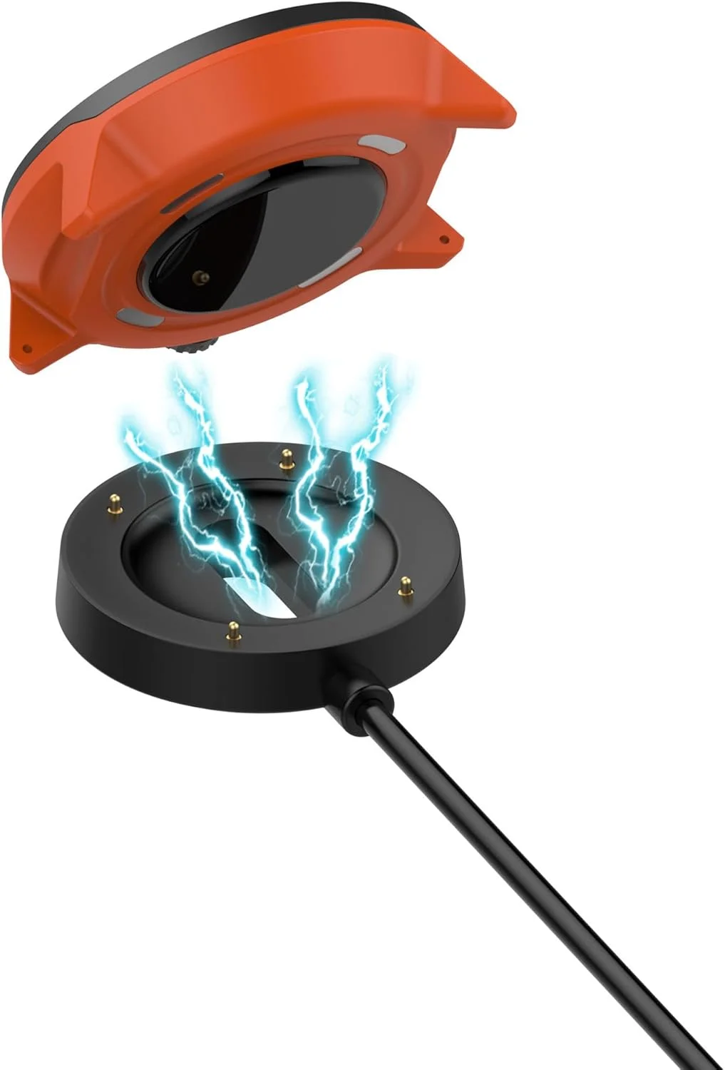 کابل شارژ SKEIDO، مناسب برای ساعت هوشمند Suunto Run، کابل شارژ مغناطیسی USB به طول 100 سانتی متر، لوازم جانبی ساعت هوشمند، 1 عدد