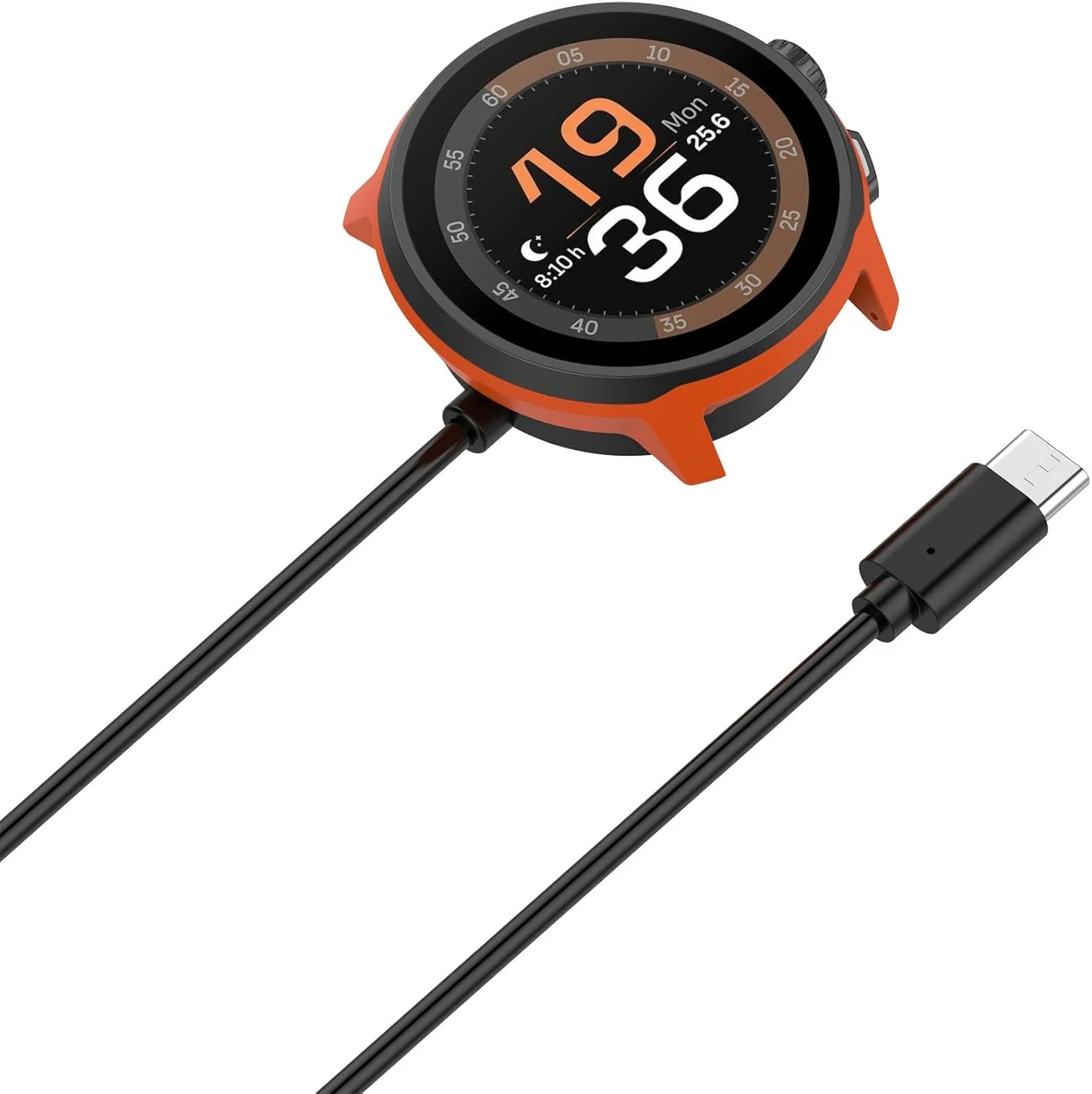 کابل شارژ SKEIDO، مناسب برای ساعت هوشمند Suunto Run، کابل شارژ مغناطیسی USB به طول 100 سانتی متر، لوازم جانبی ساعت هوشمند، 1 عدد