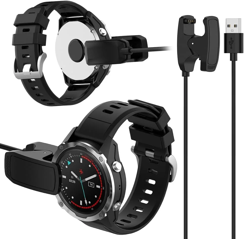 کابل شارژ USB، سیم شارژ 1 متری، سیم برق، کابل شارژر ساعت هوشمند برای Descent MK3 MK3i MK2 MK2i MK2S کابل شارژ USB، سیم شارژ 1 متری، سیم برق، کابل شارژر ساعت هوشمند برای Descent MK3 MK3i MK2 MK2i MK2S